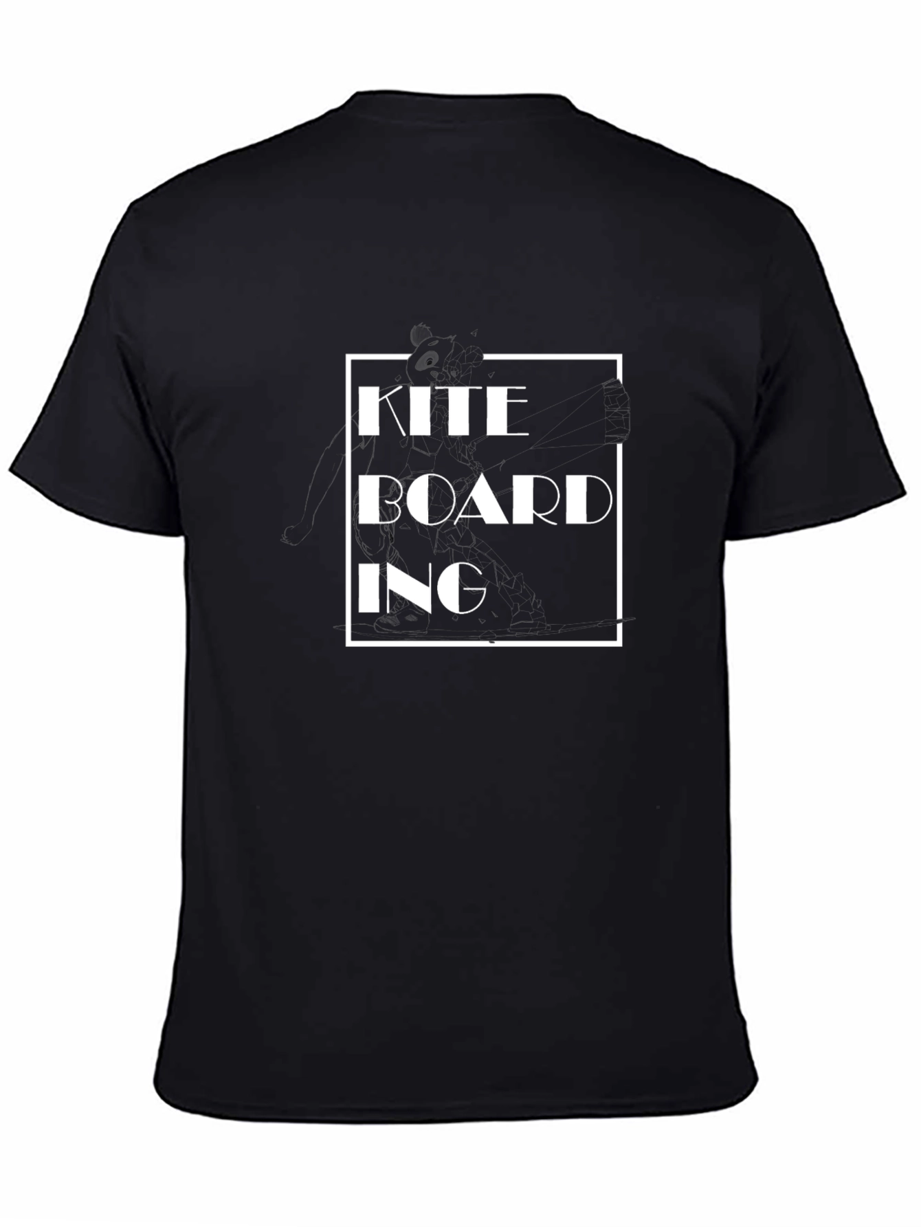 Kiteboarding Graphic T-Shirt - Black