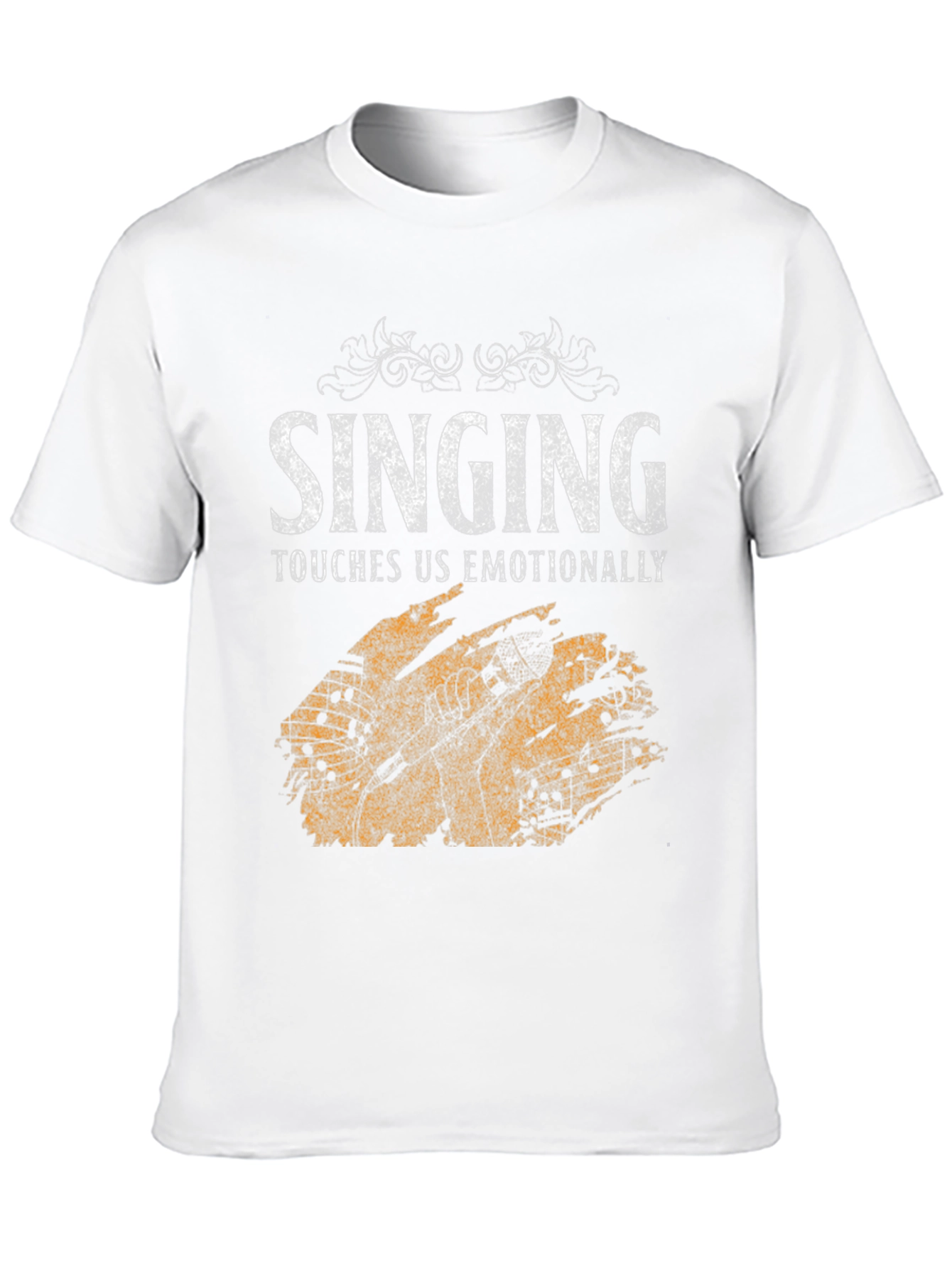 Singing Touches Us Emotionally Black T-Shirt