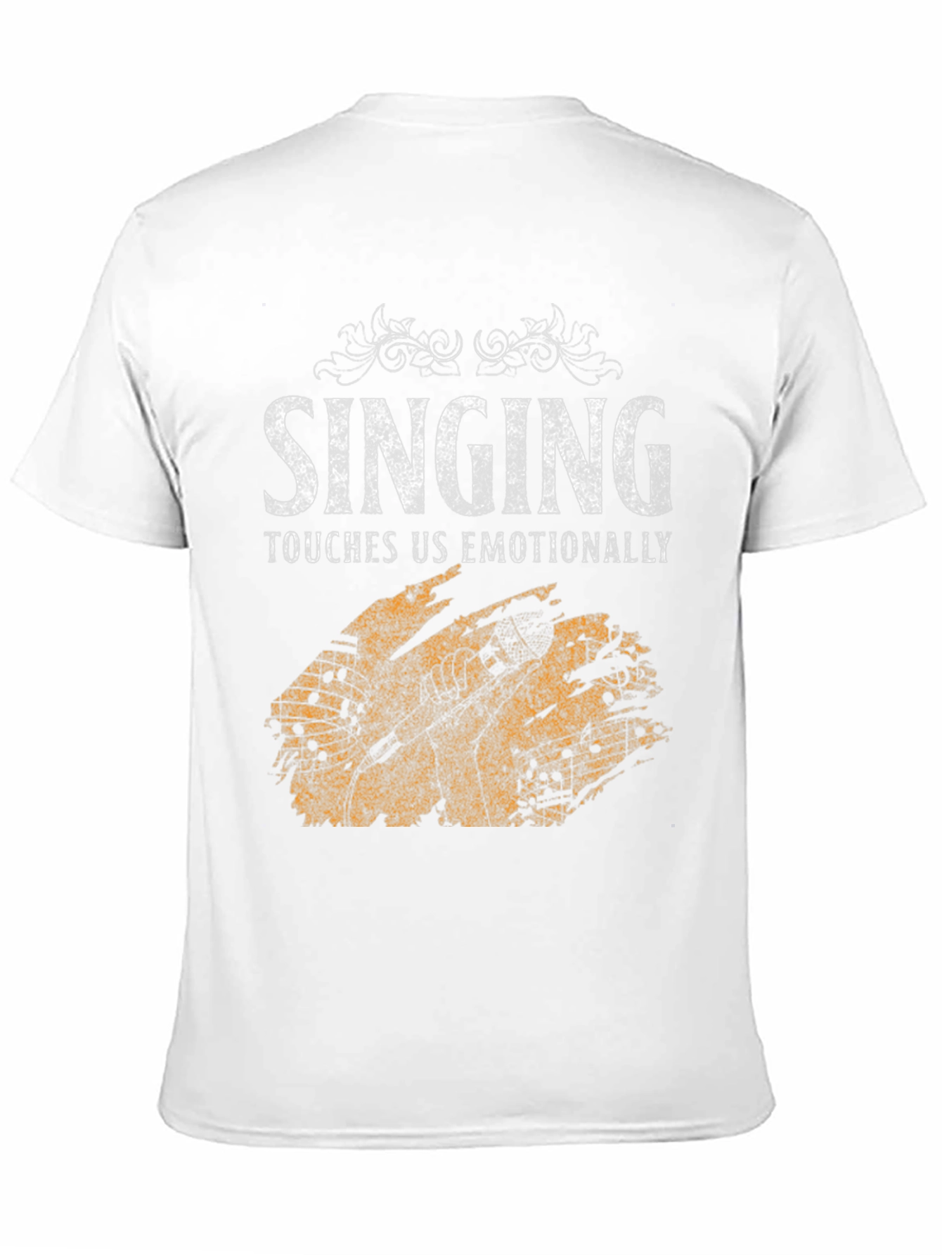 Singing Touches Us Emotionally Black T-Shirt