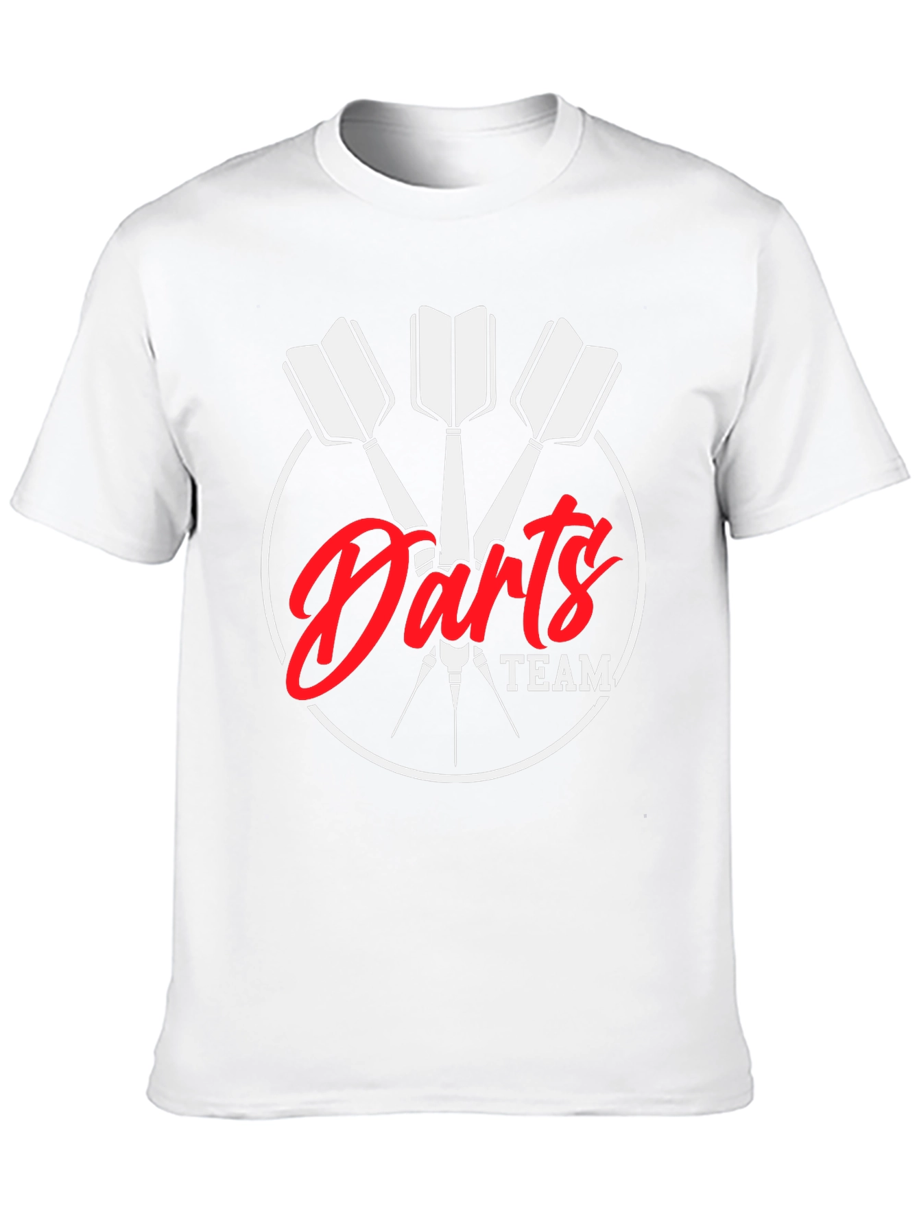 Darts Team Black T-Shirt - Sporty Casual Tee