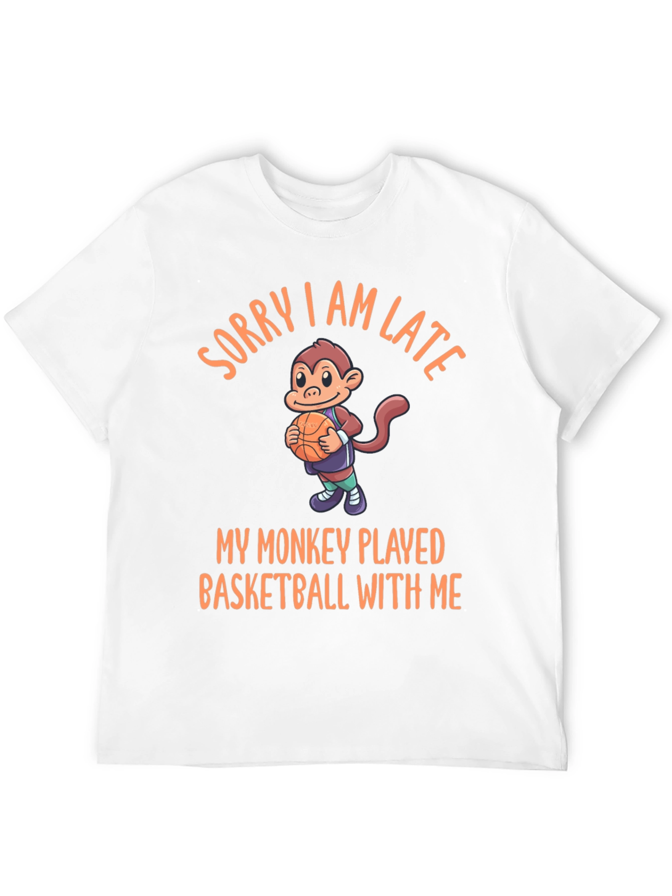 Funny Monkey Basketball T-Shirt