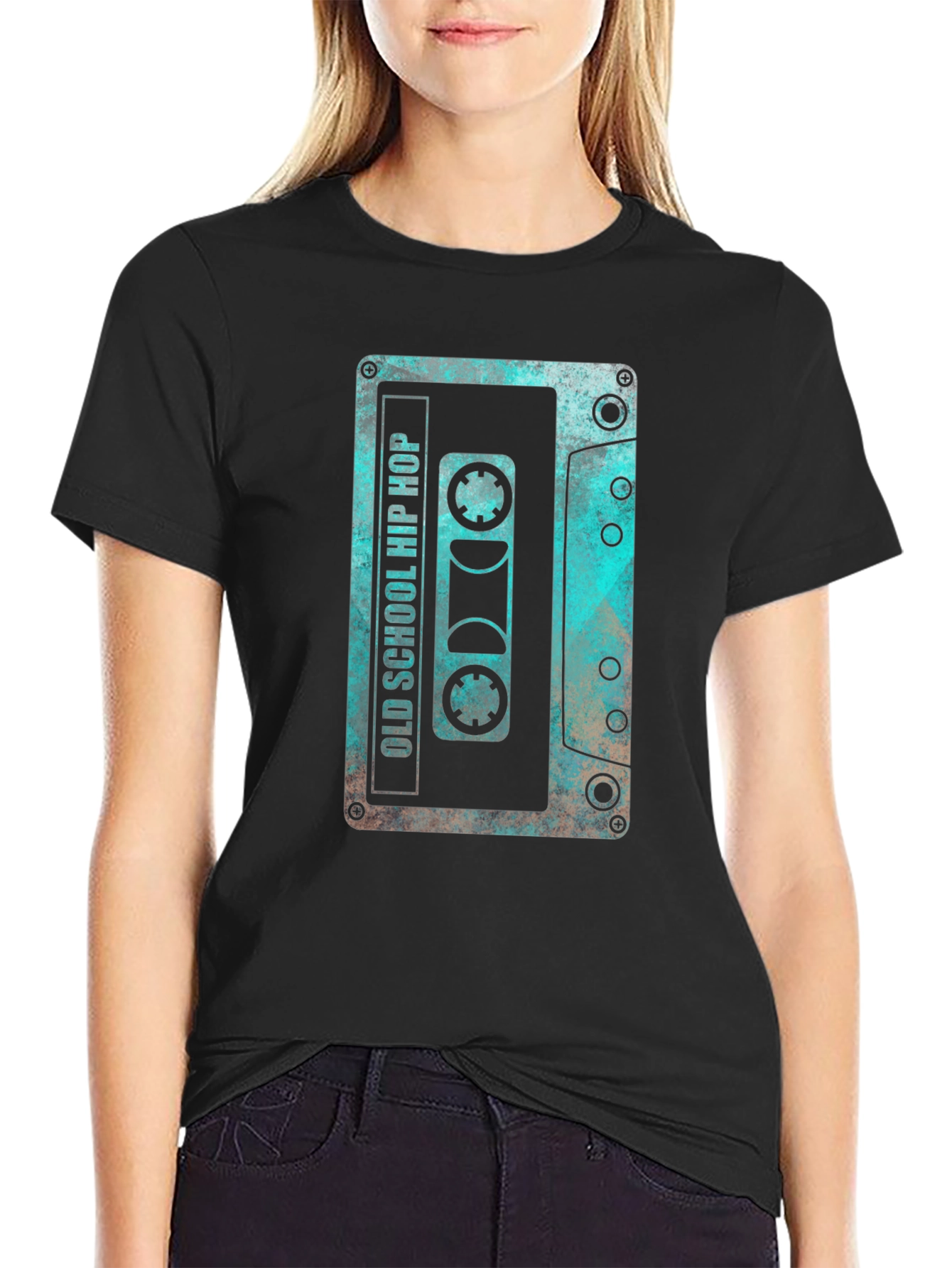 Retro Old School Hip Hop Cassette Tape Graphic T-Shirt