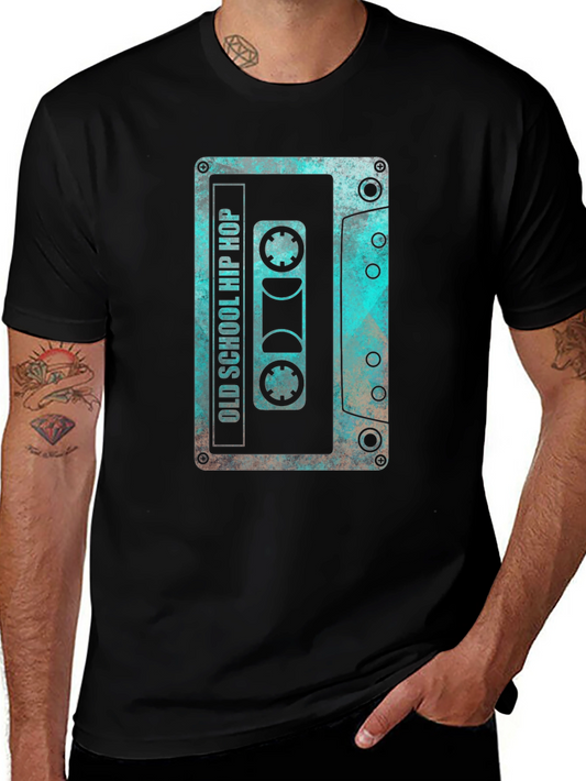 Retro Old School Hip Hop Cassette Tape Graphic T-Shirt