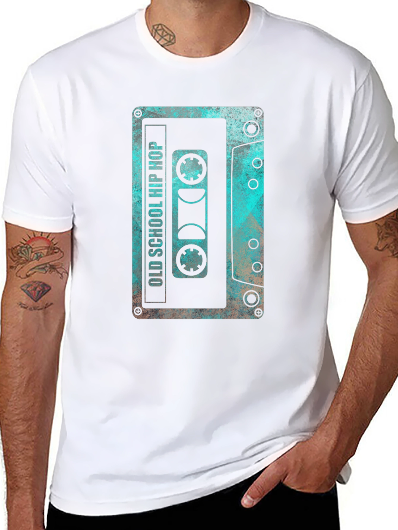 Retro Old School Hip Hop Cassette Tape Graphic T-Shirt