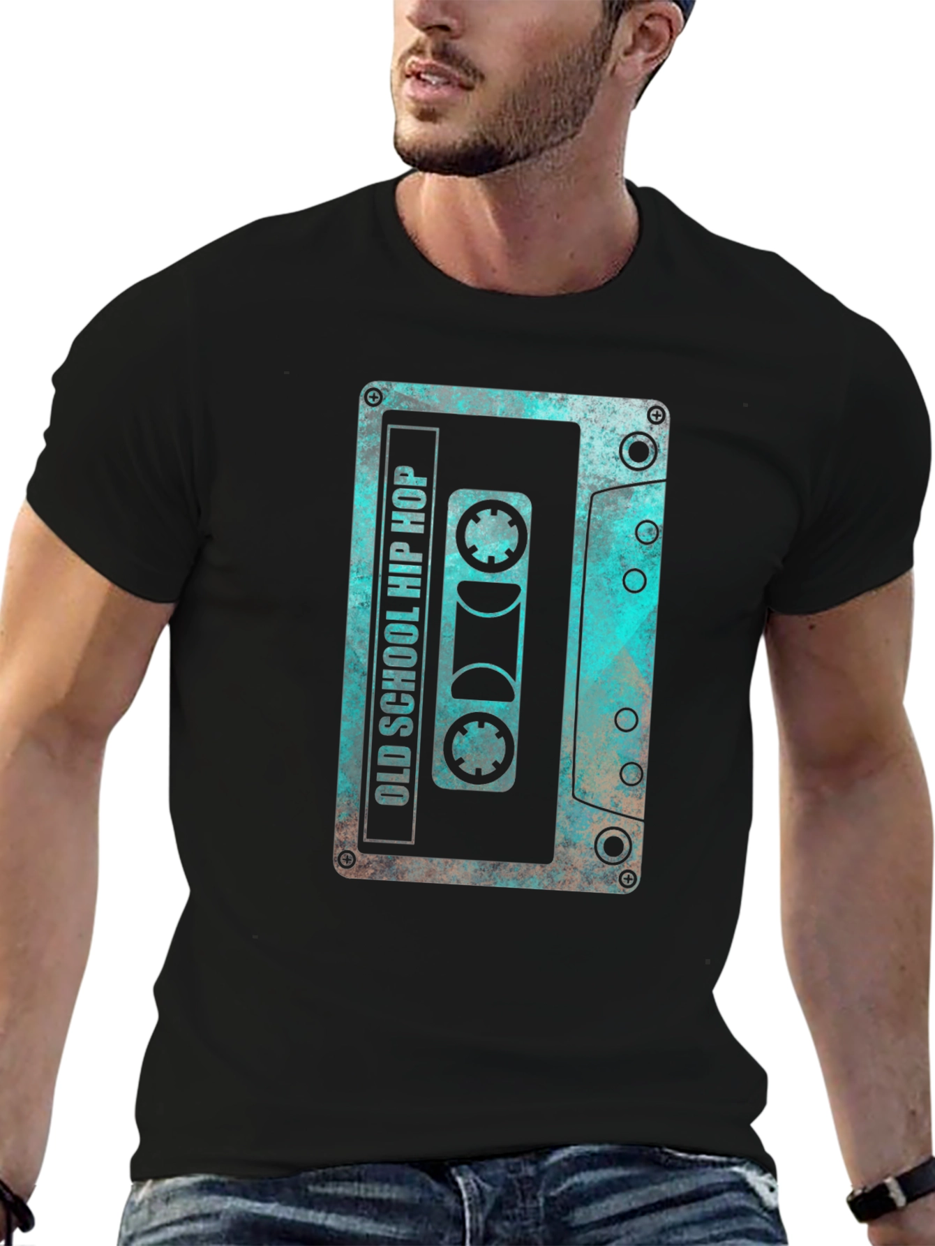 Retro Old School Hip Hop Cassette Tape Graphic T-Shirt