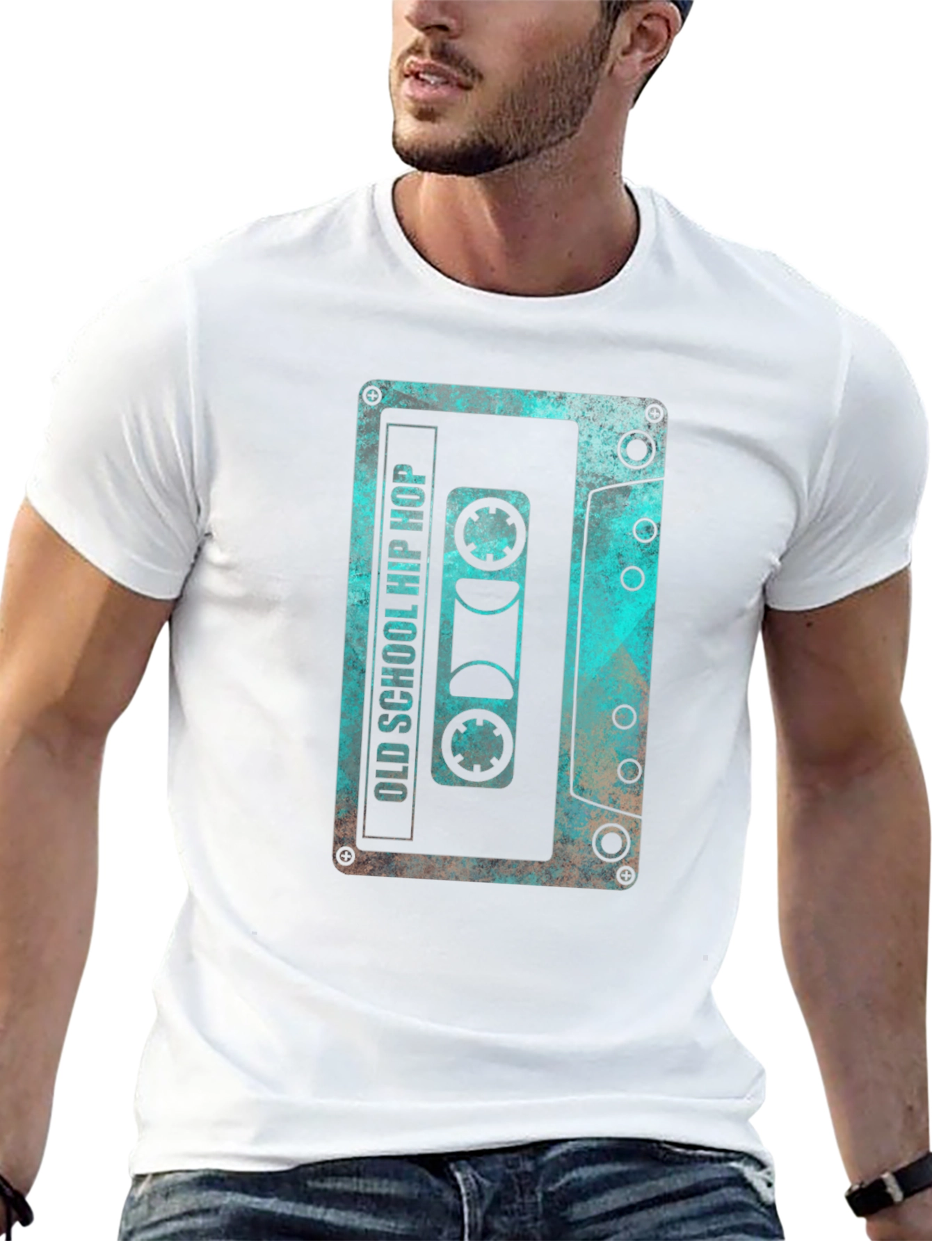 Retro Old School Hip Hop Cassette Tape Graphic T-Shirt