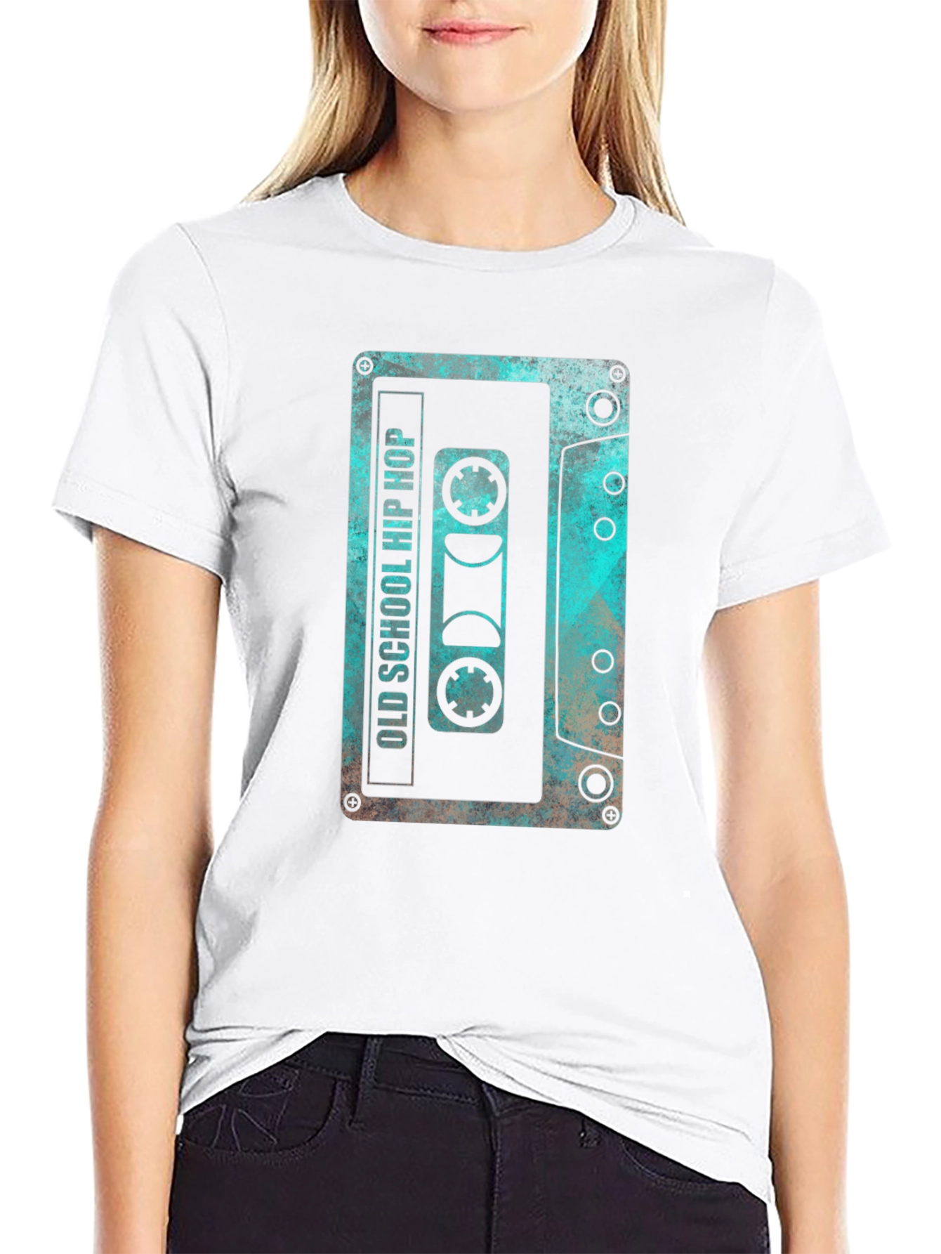 Retro Old School Hip Hop Cassette Tape Graphic T-Shirt