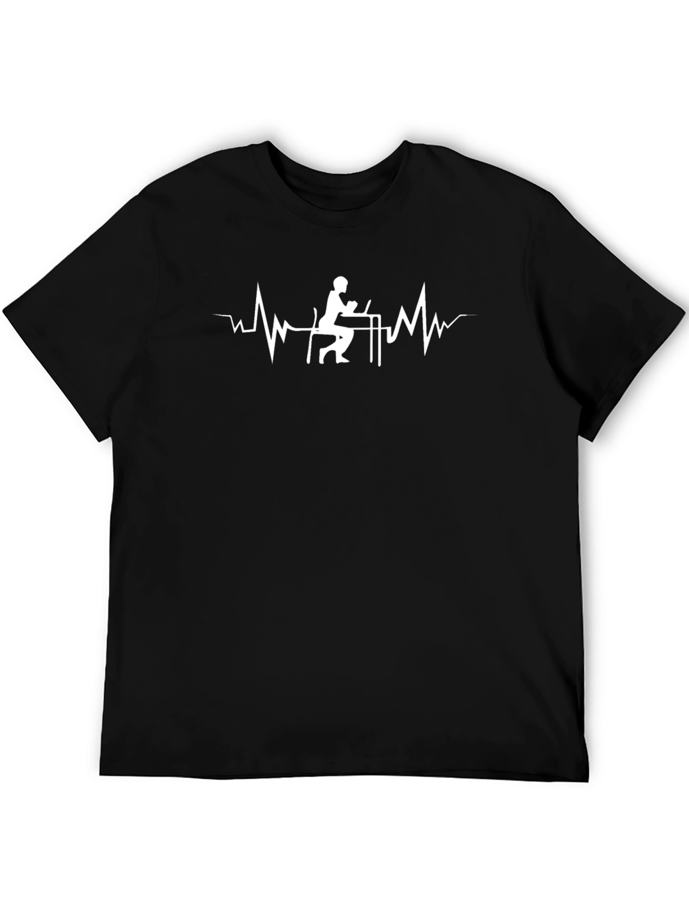 Programmer Heartbeat T-Shirt - Black Coding Tee
