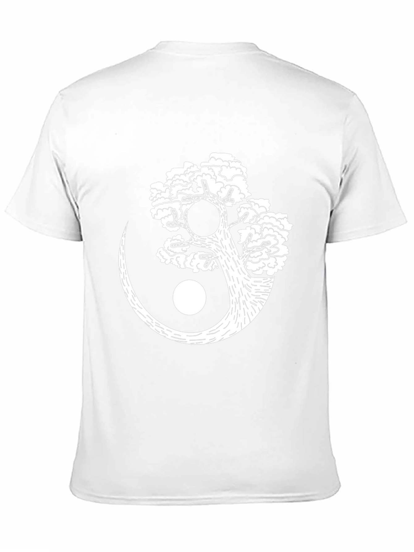 Yin Yang Tree Graphic Tee - Black