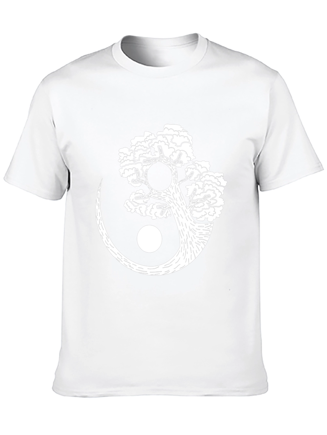 Yin Yang Tree Graphic Tee - Black