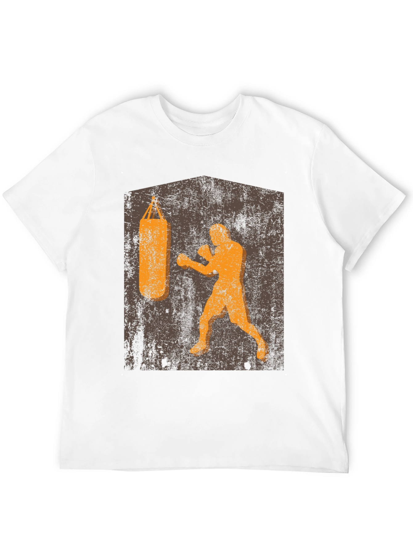 Retro Boxer T-Shirt: Punching Bag Design