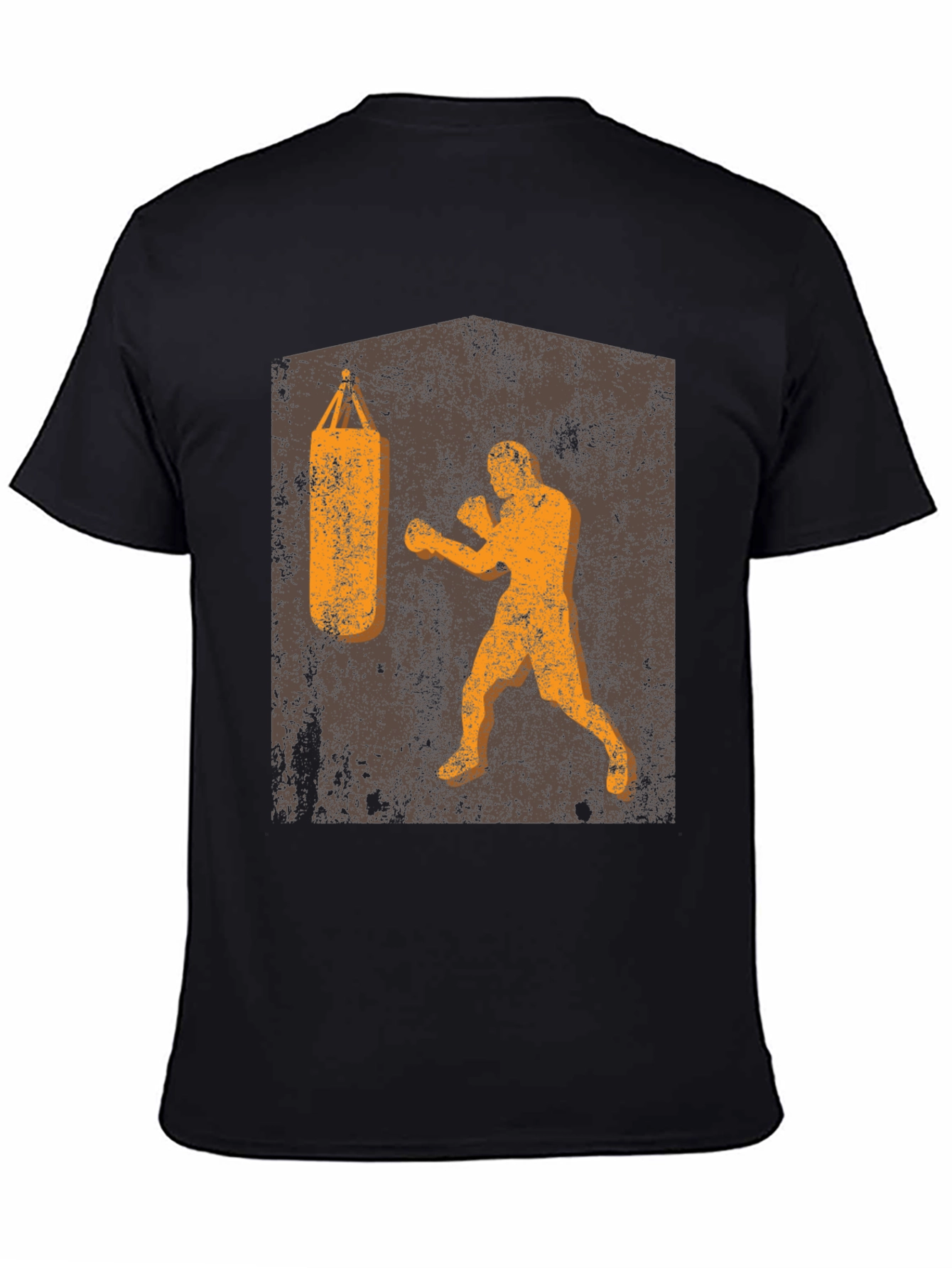 Retro Boxer T-Shirt: Punching Bag Design