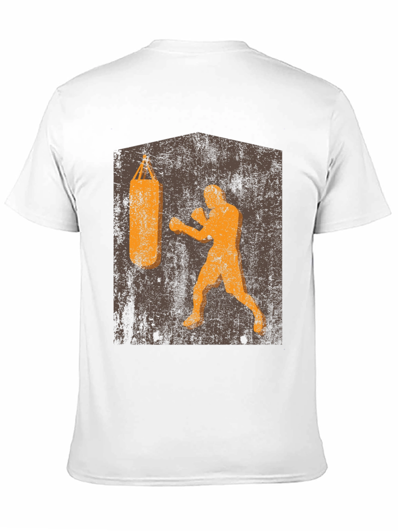 Retro Boxer T-Shirt: Punching Bag Design