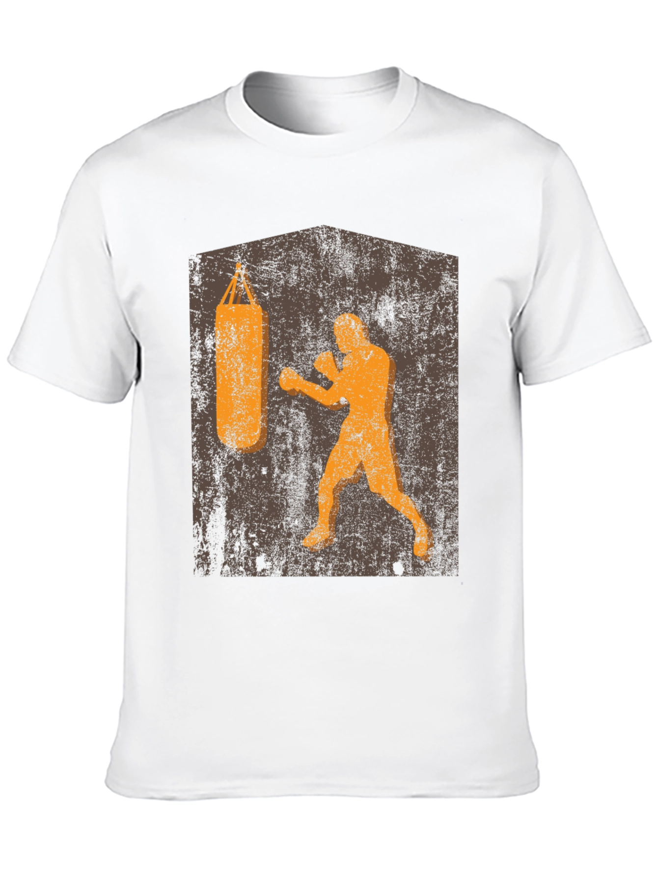 Retro Boxer T-Shirt: Punching Bag Design
