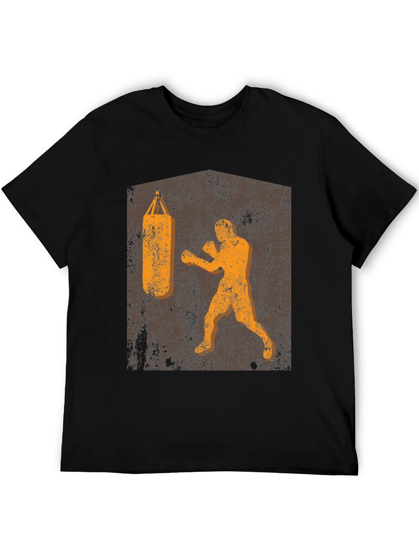 Retro Boxer T-Shirt: Punching Bag Design
