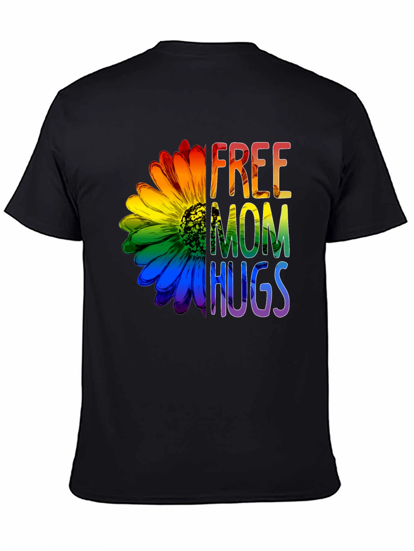 Free Mom Hugs Rainbow Flower T-Shirt