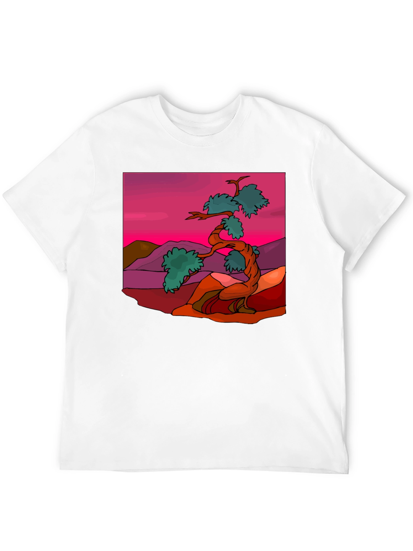 Zen Bonsai Tree Graphic Tee