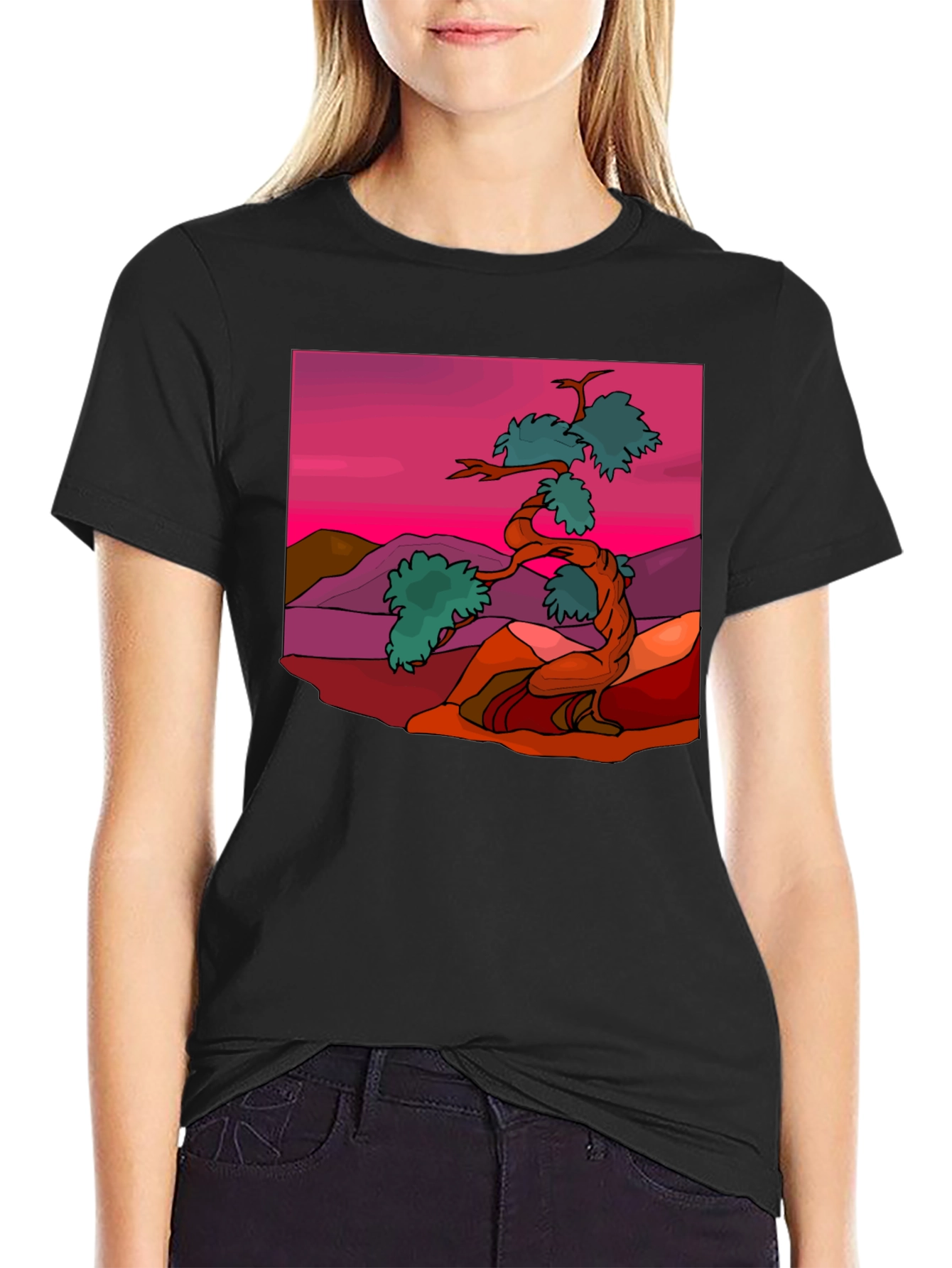 Zen Bonsai Tree Graphic Tee
