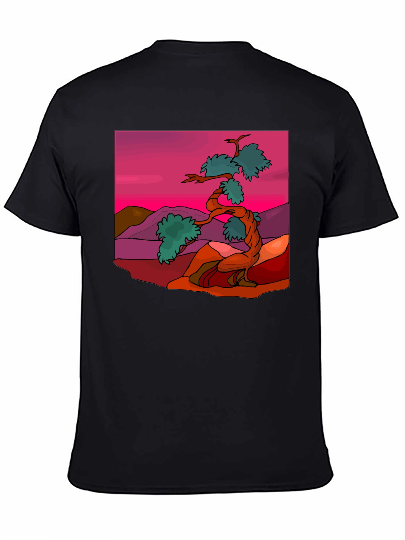 Zen Bonsai Tree Graphic Tee