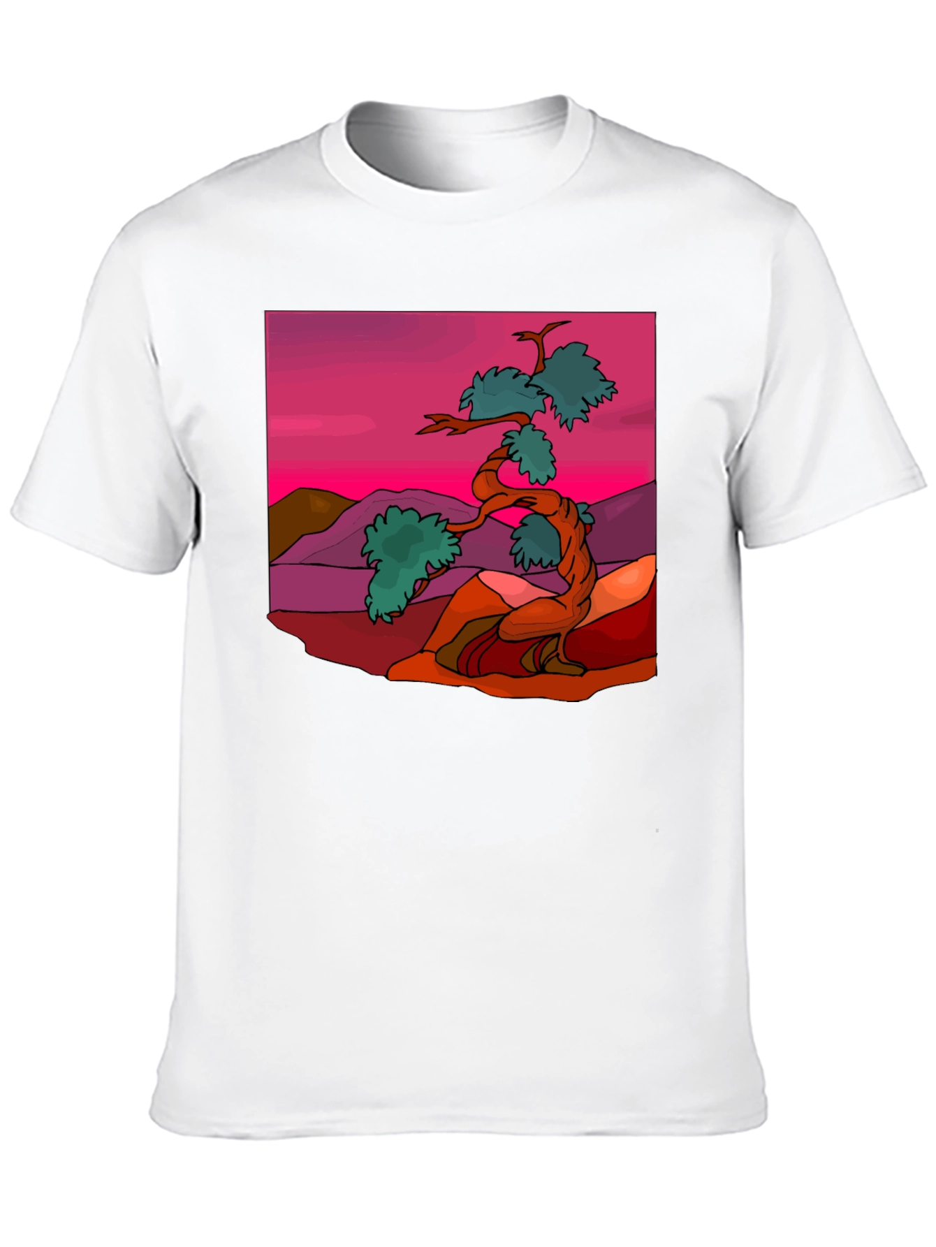 Zen Bonsai Tree Graphic Tee