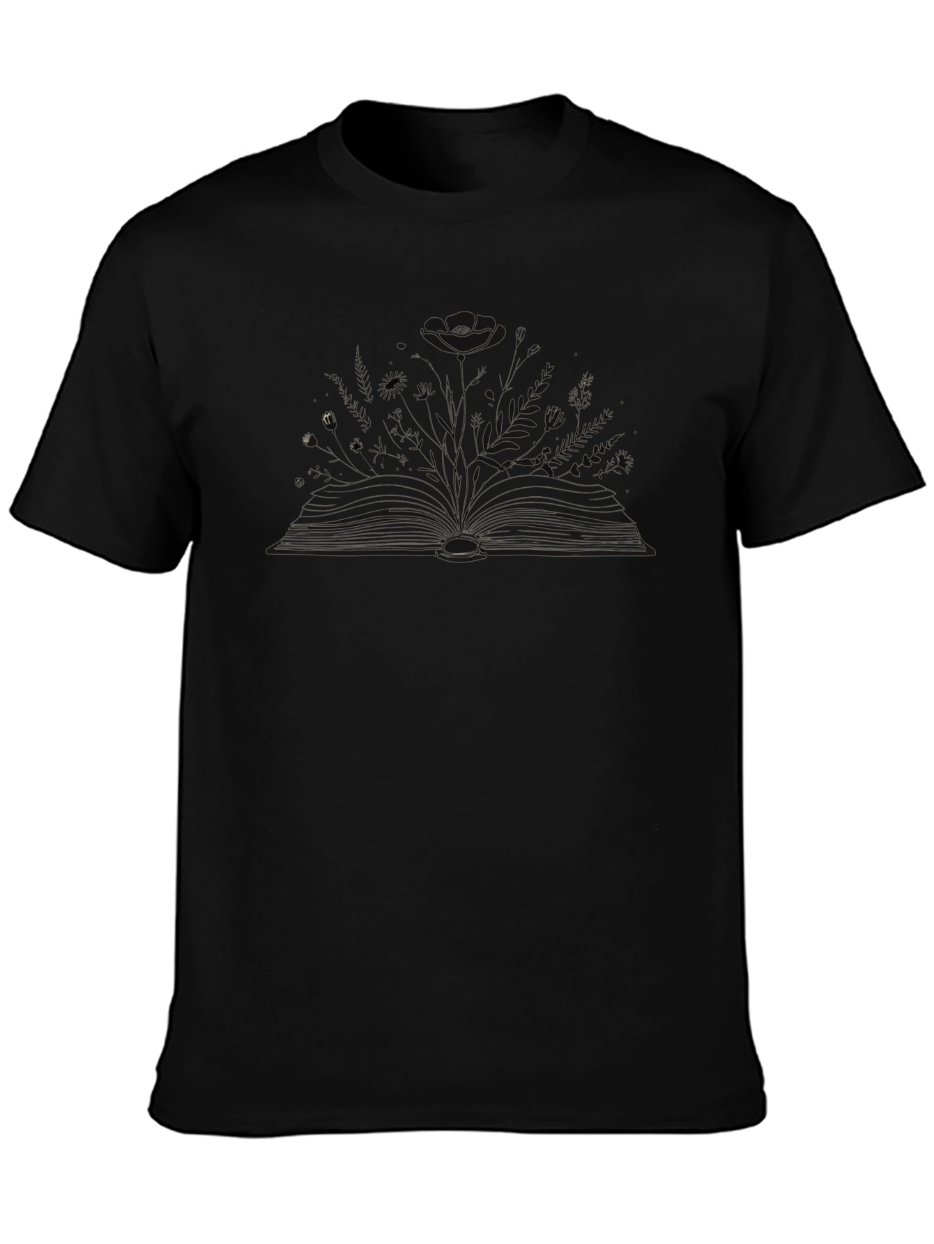 Abstract Book Design Black T-Shirt