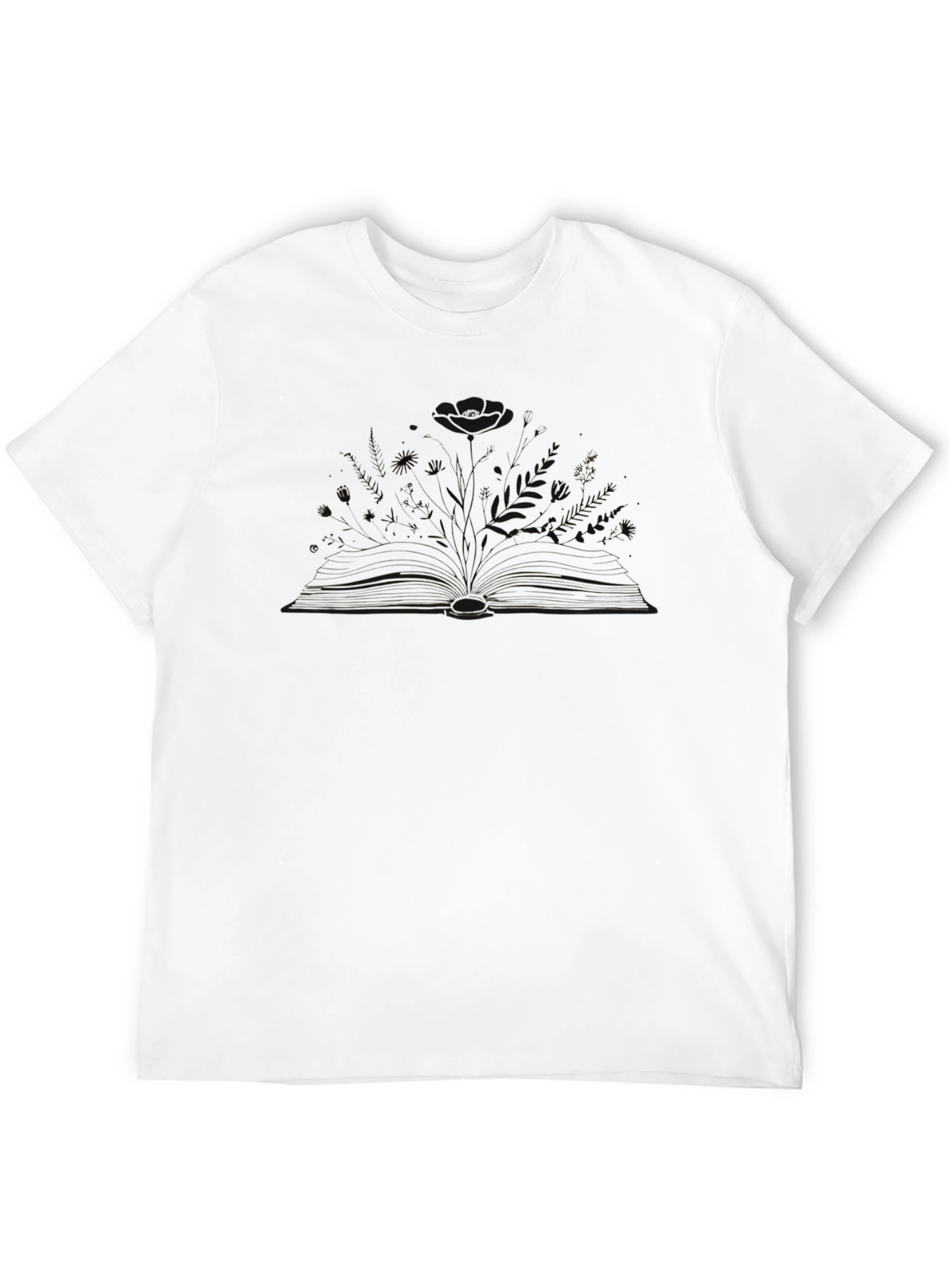 Abstract Book Design Black T-Shirt