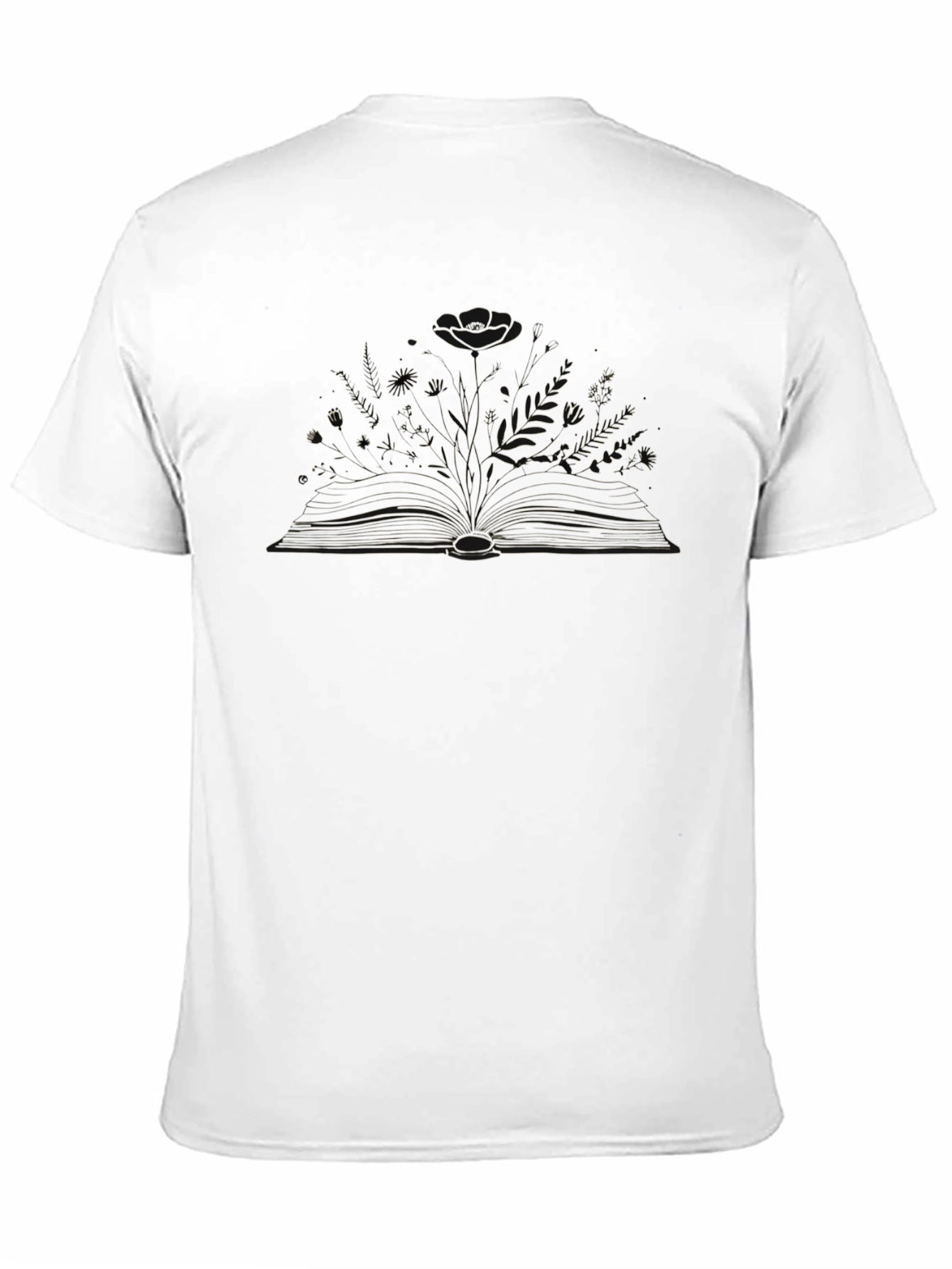 Abstract Book Design Black T-Shirt