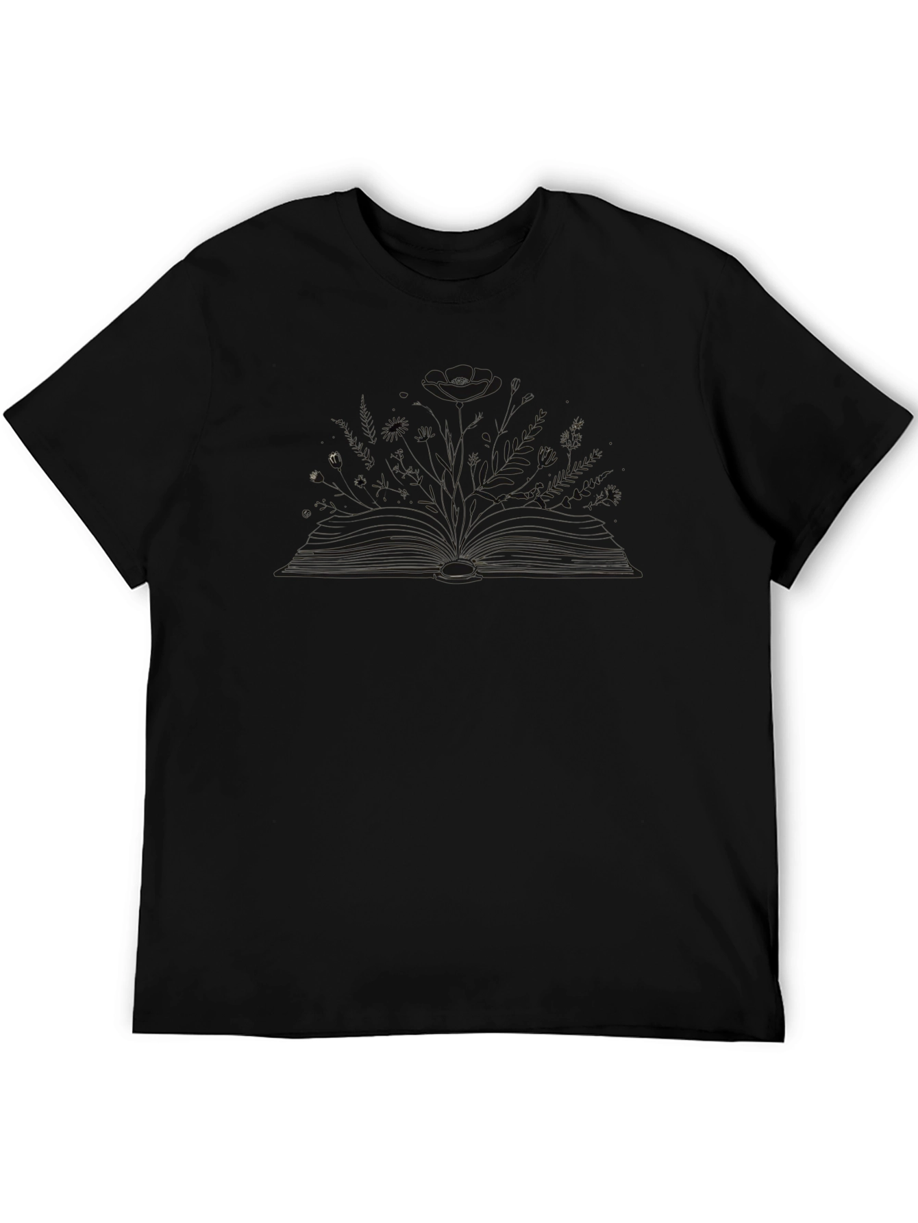 Abstract Book Design Black T-Shirt