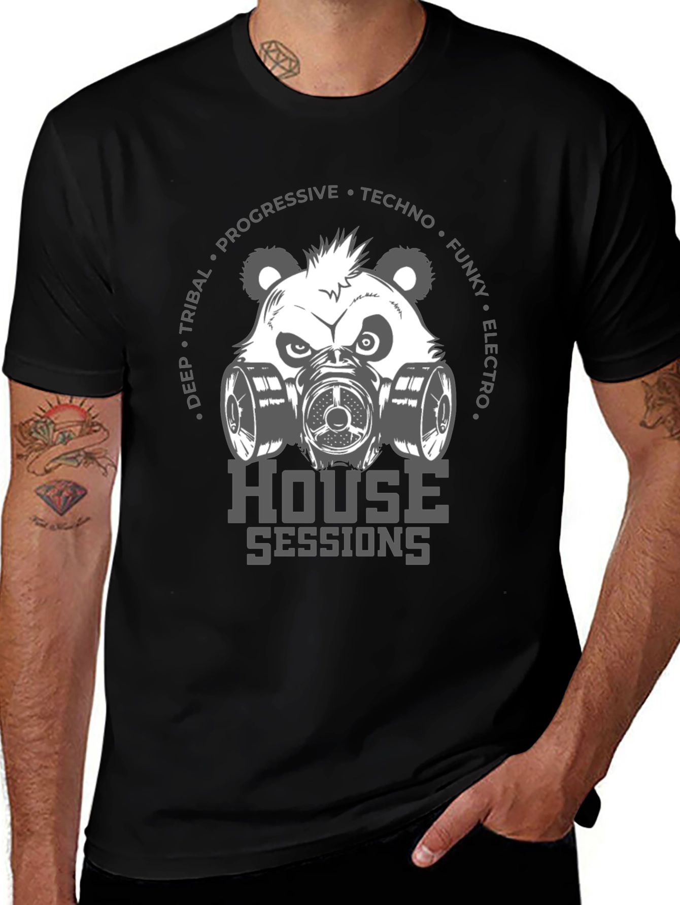 House Sessions Panda Graphic T-Shirt