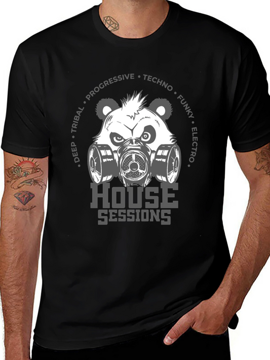 House Sessions Panda Graphic T-Shirt