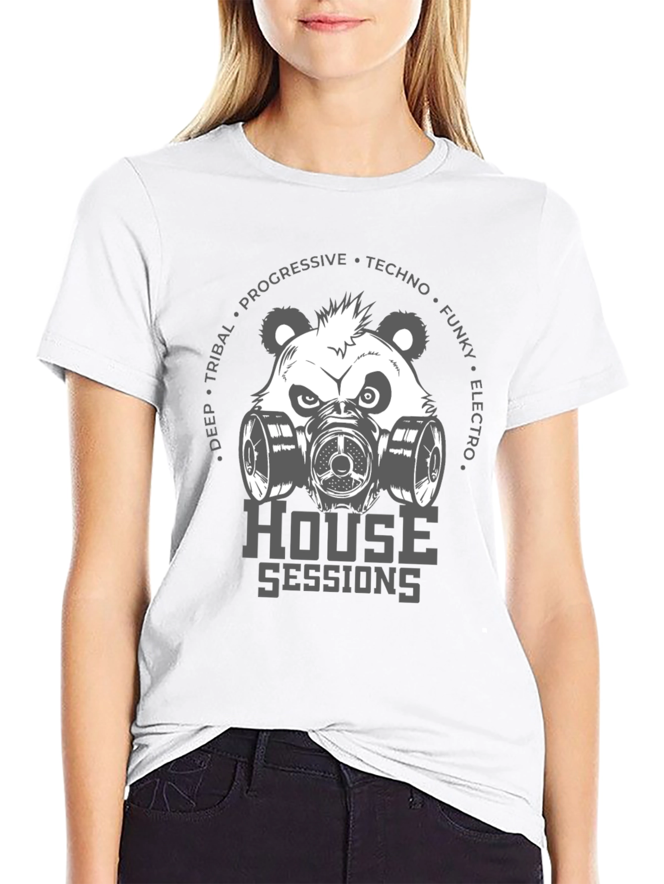 House Sessions Panda Graphic T-Shirt