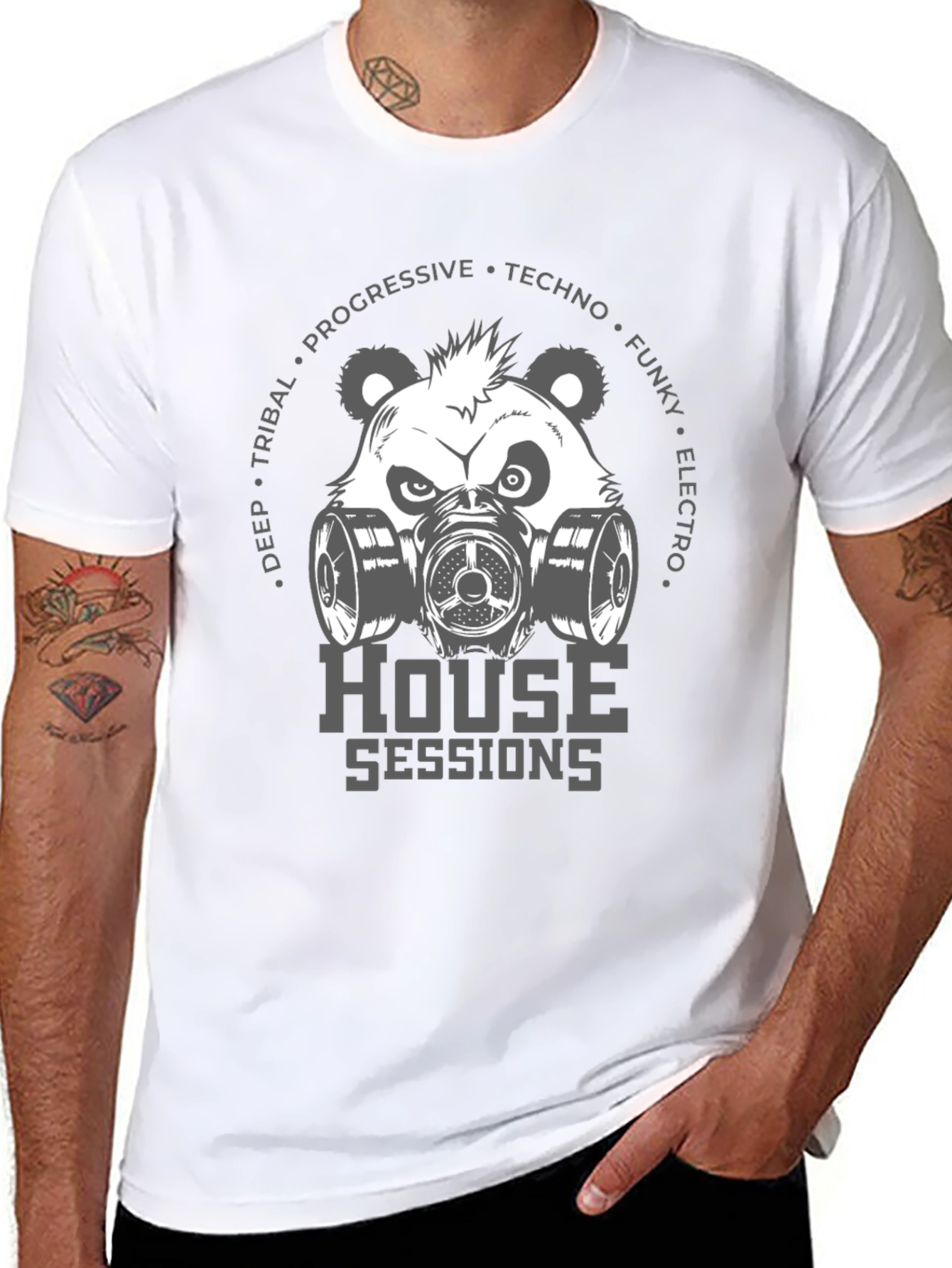House Sessions Panda Graphic T-Shirt
