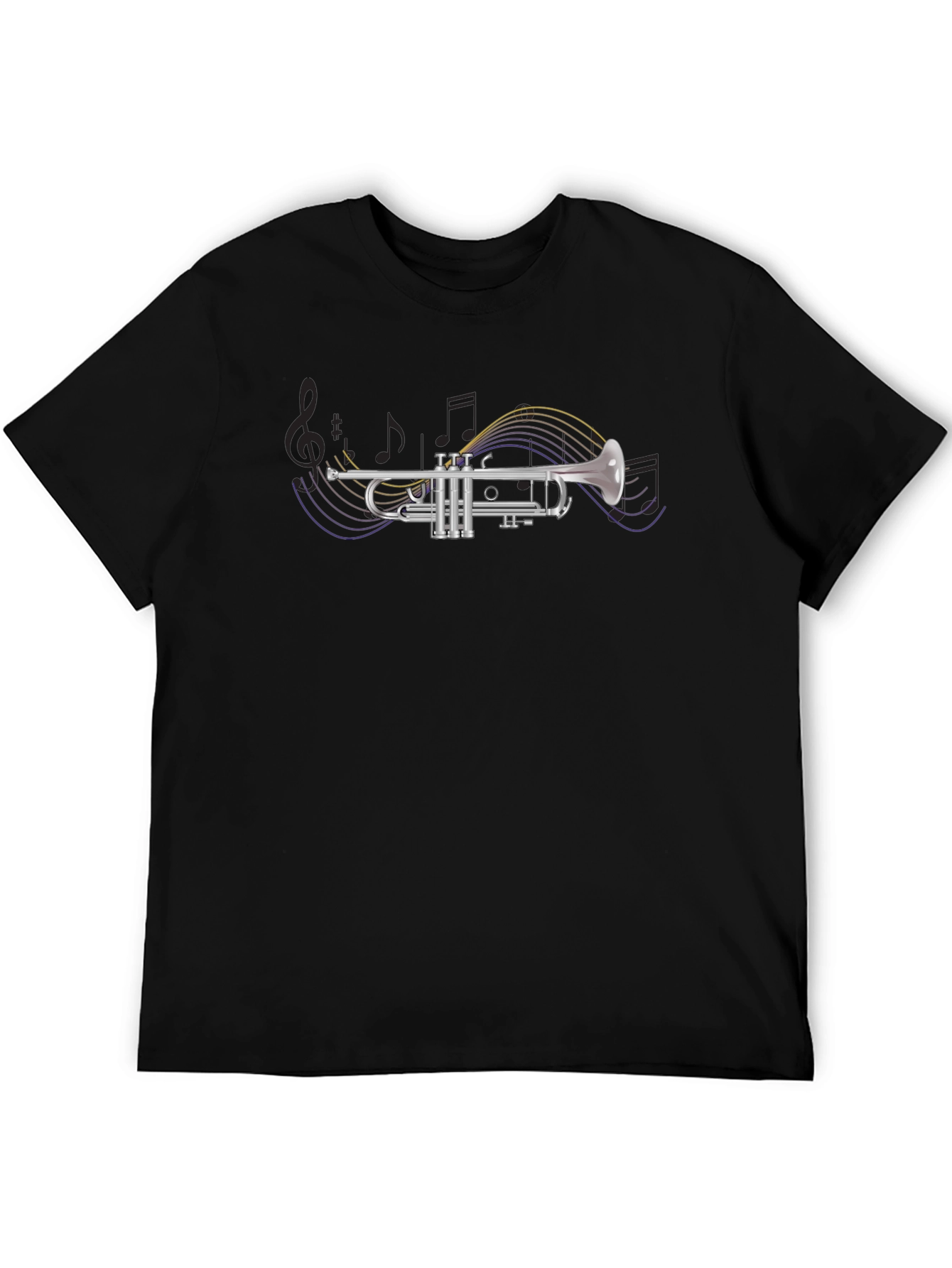 Trumpet Music Notes Graphic Tee