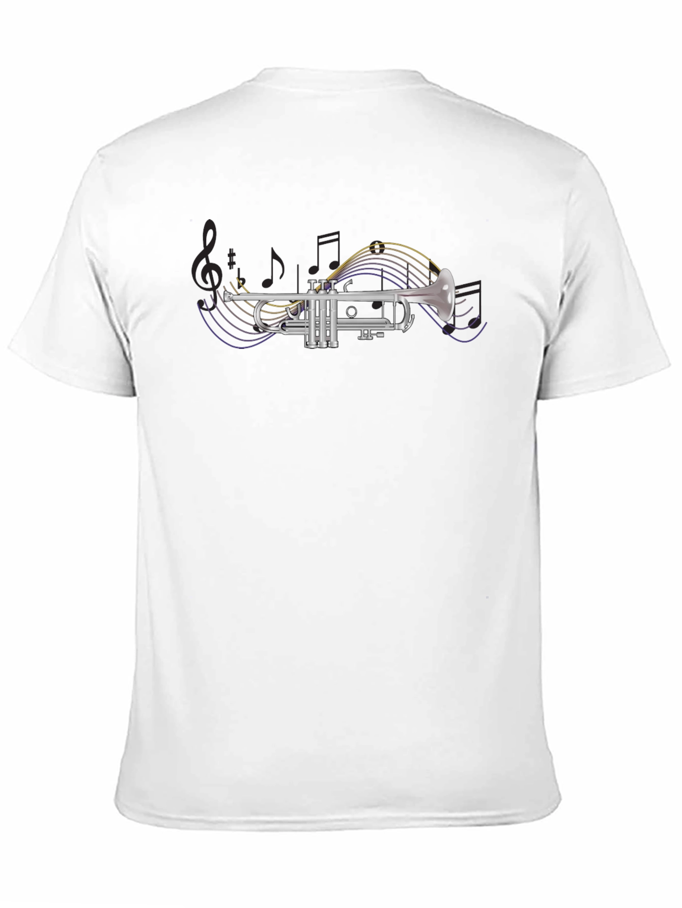 Trumpet Music Notes Graphic Tee