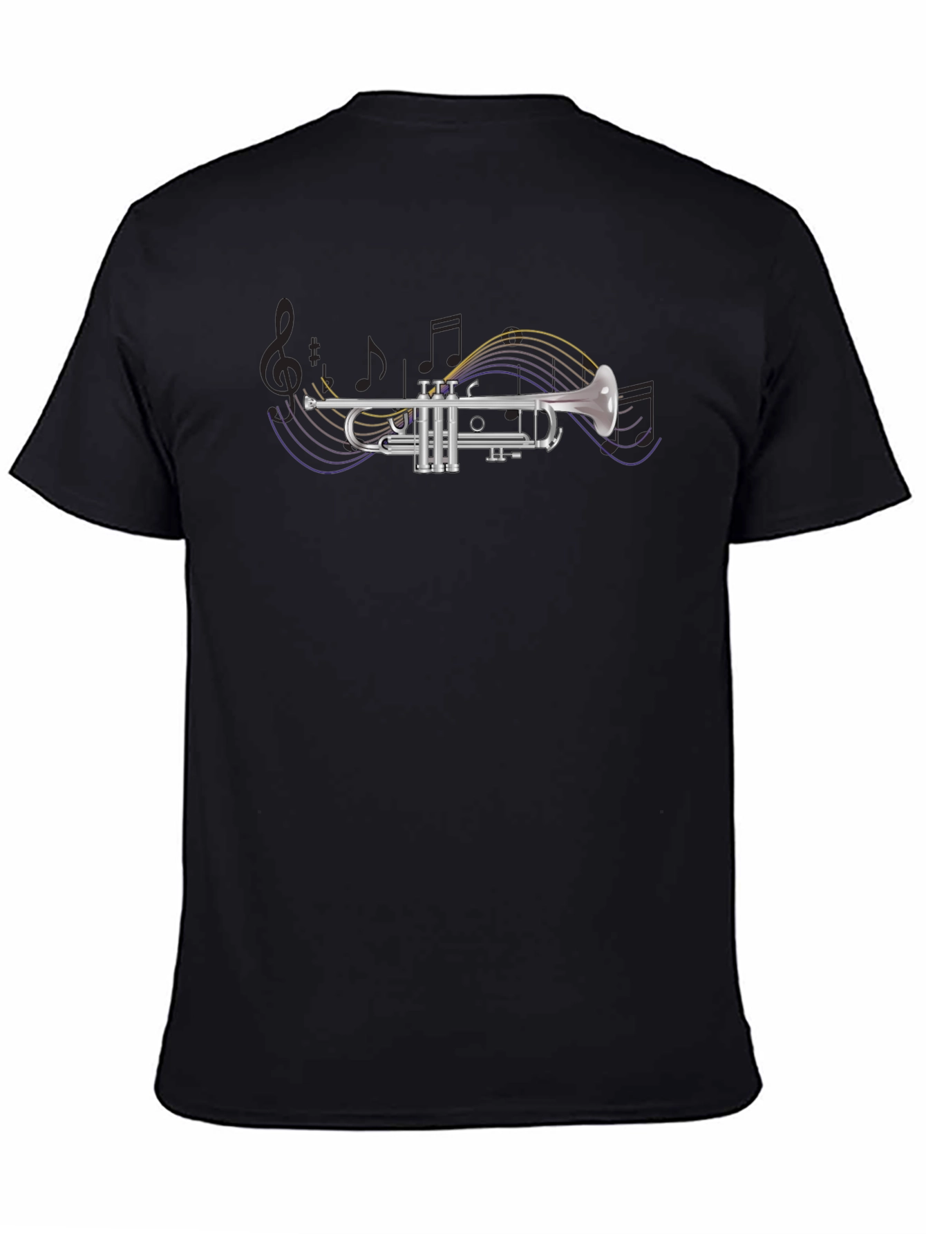 Trumpet Music Notes Graphic Tee