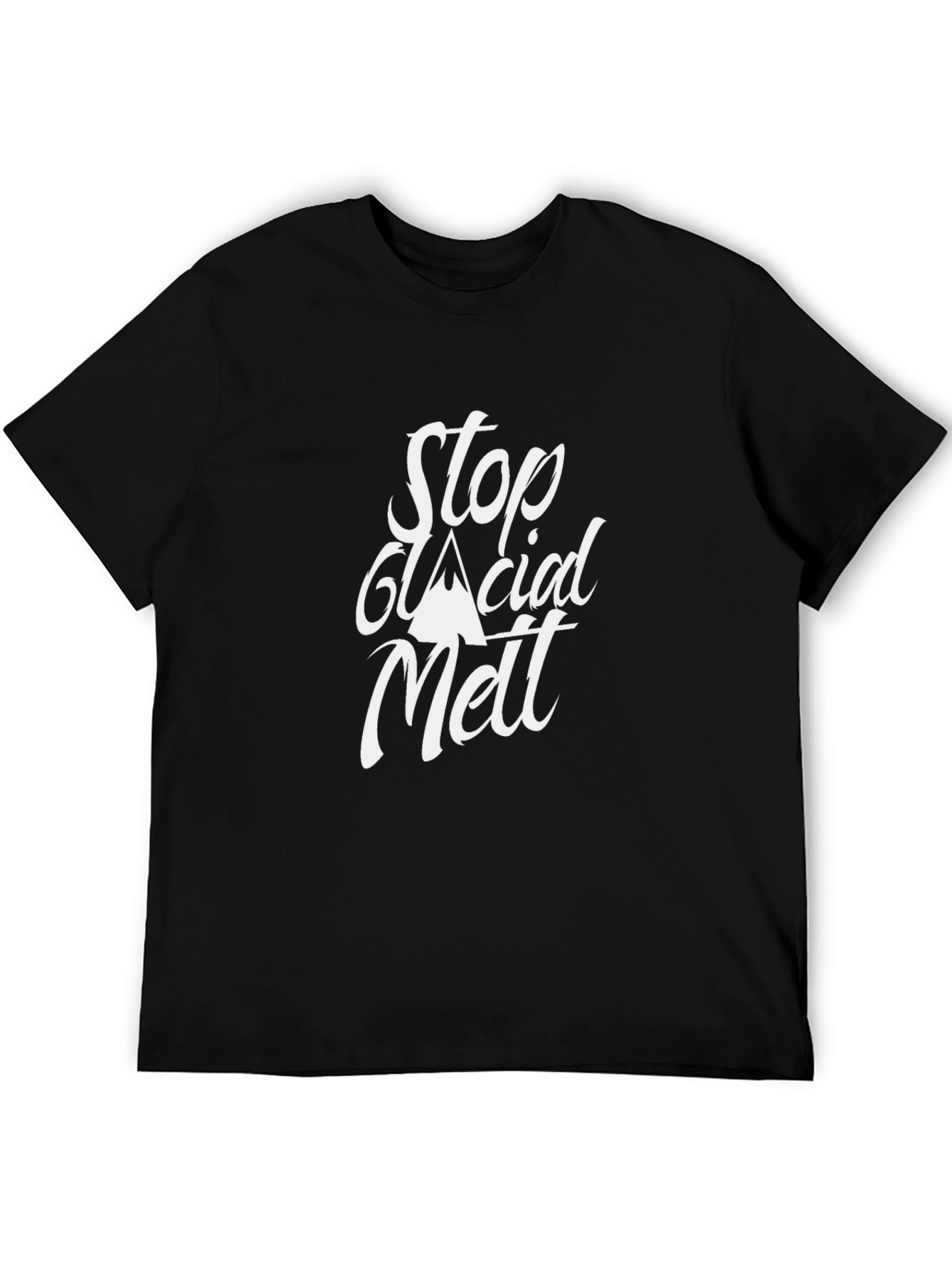 Stop Glacial Melt Black T-Shirt