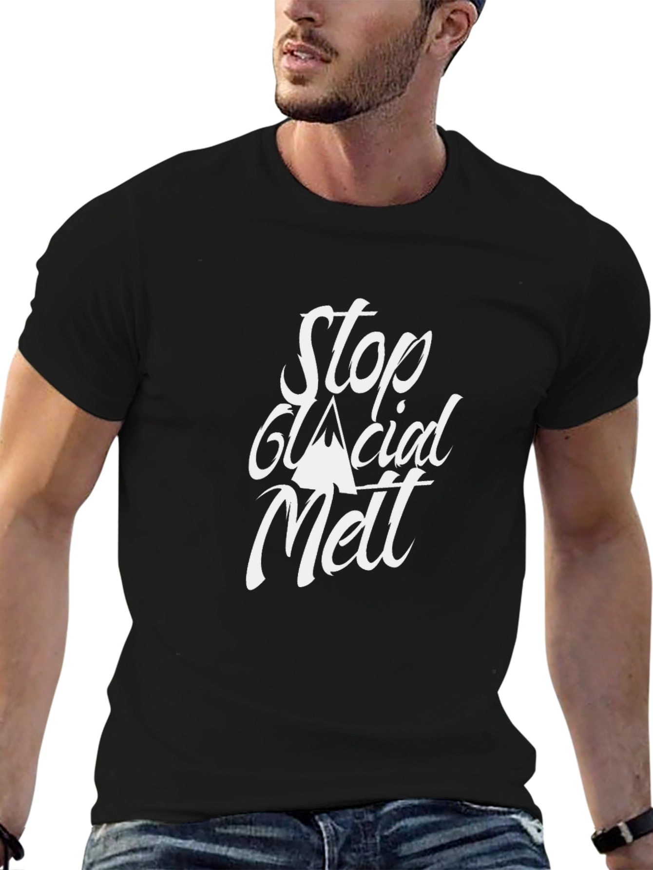 Stop Glacial Melt Black T-Shirt