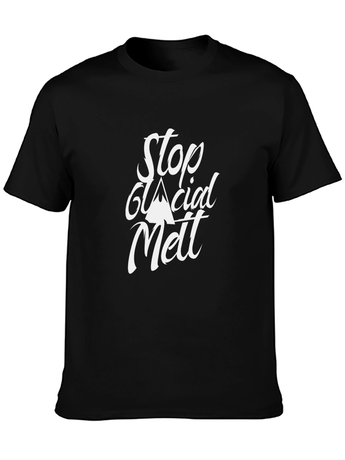 Stop Glacial Melt Black T-Shirt