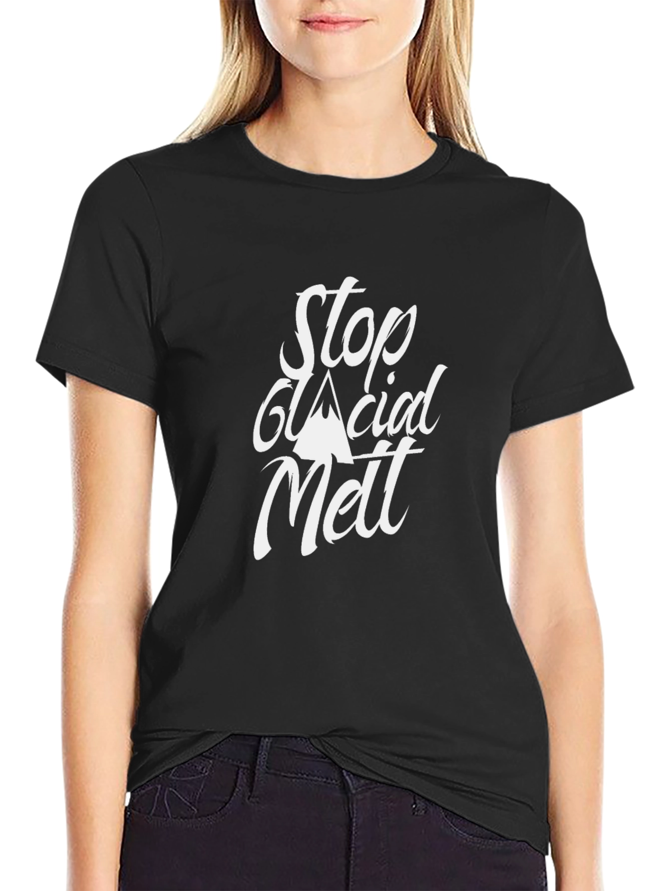 Stop Glacial Melt Black T-Shirt