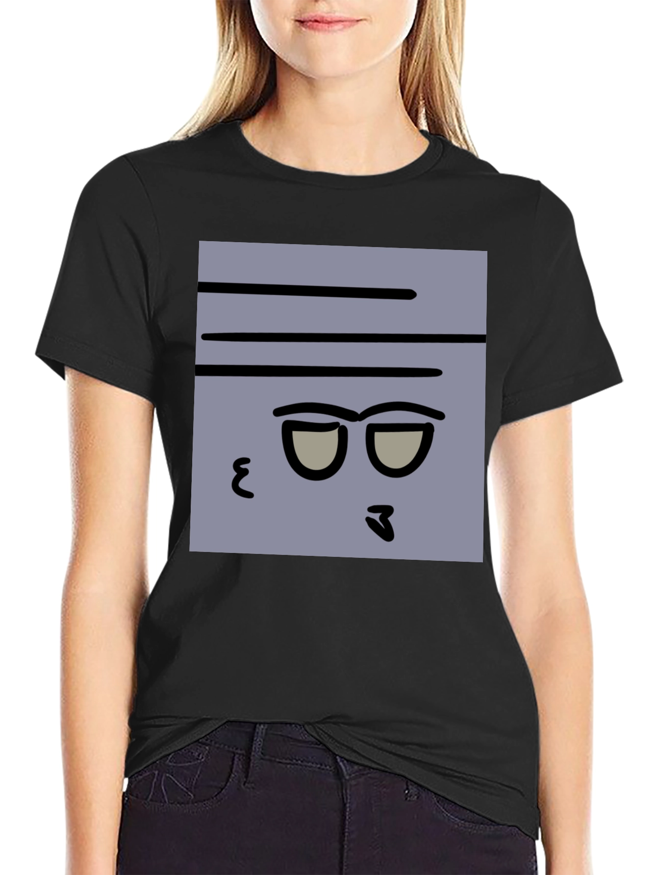 Funny Face Graphic Tee - Mens Black T-Shirt