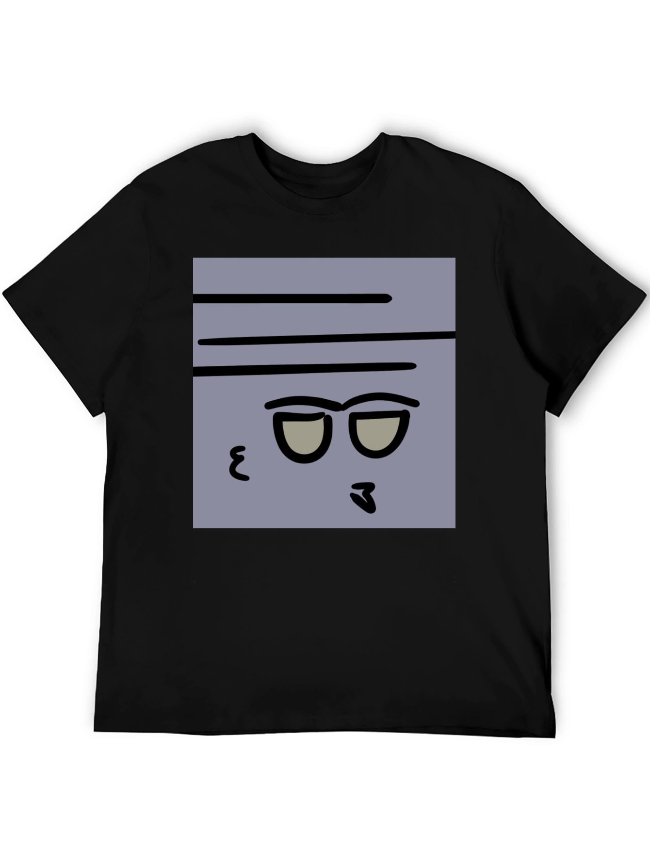 Funny Face Graphic Tee - Mens Black T-Shirt