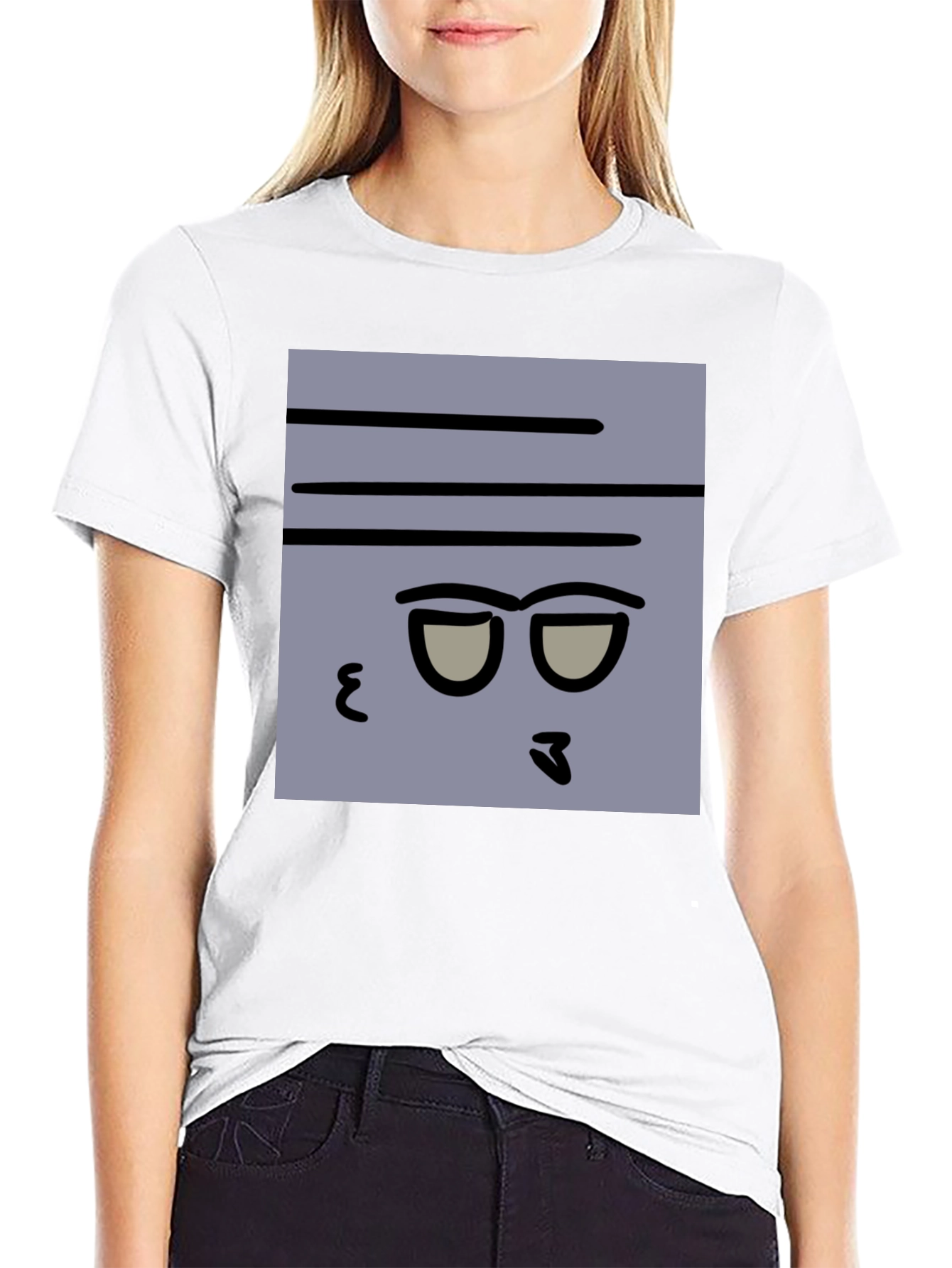 Funny Face Graphic Tee - Mens Black T-Shirt