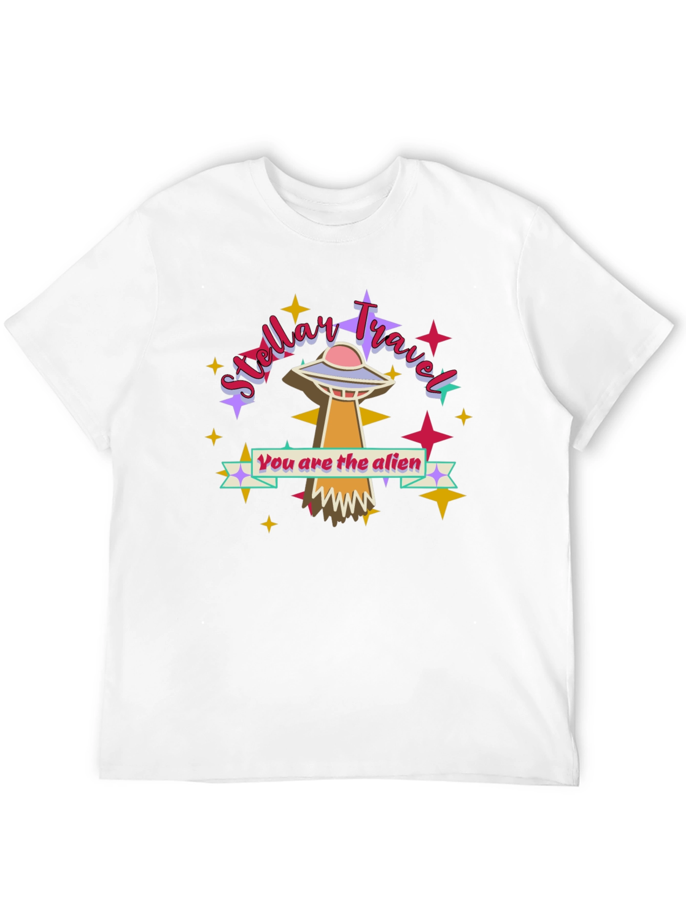 Stellar Travel You are the Alien Black T-Shirt