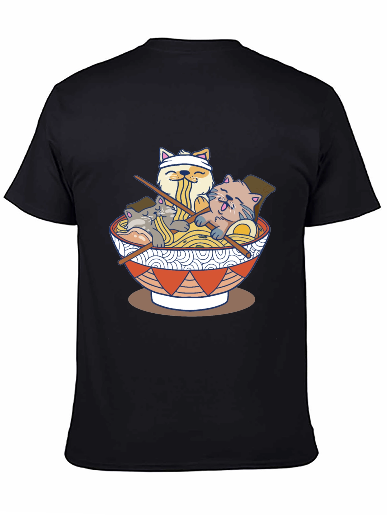 Ramen Cat T-Shirt - Unique Anime Design