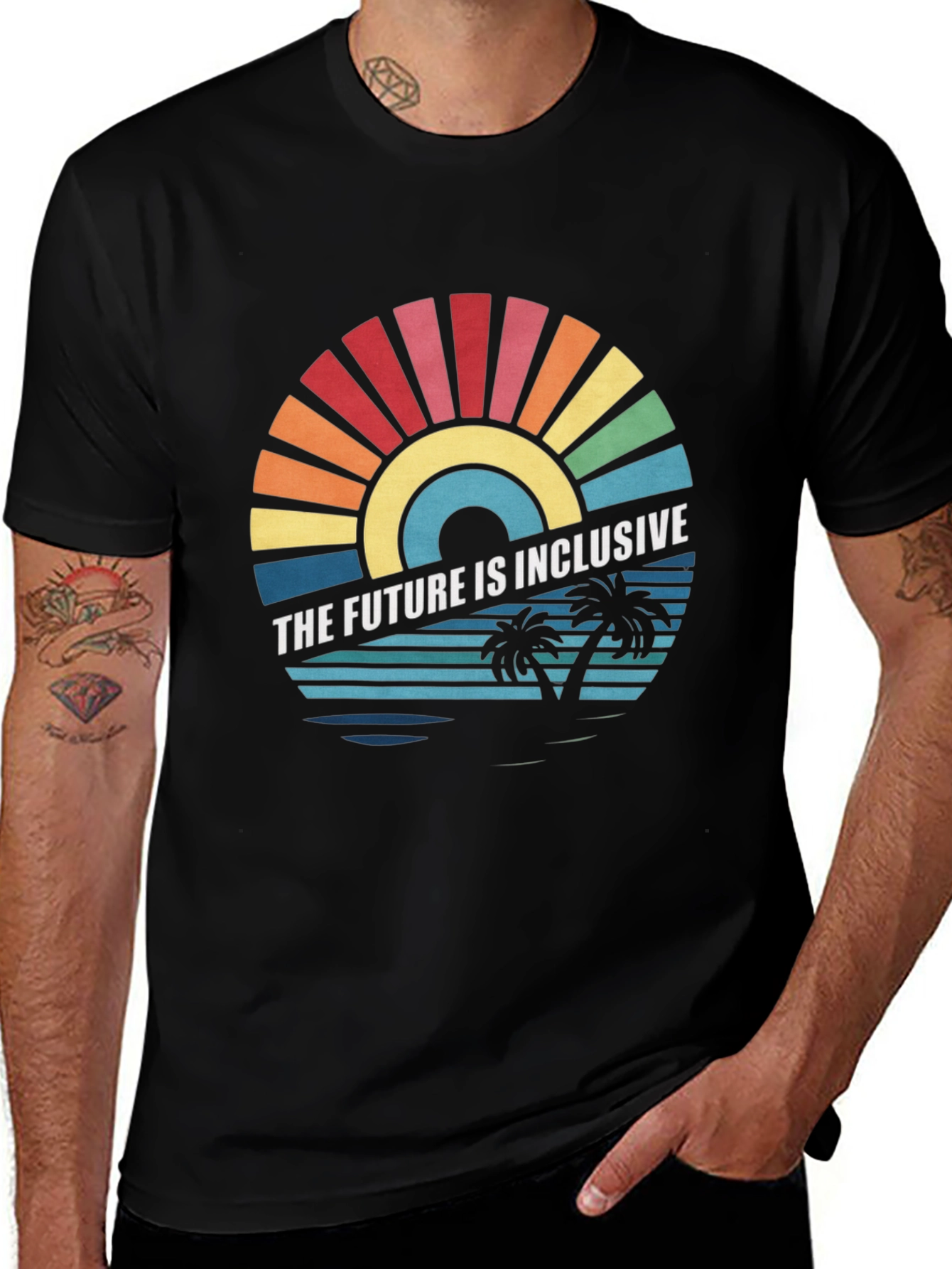 Inclusive Future Graphic Tee - Black Unisex T-Shirt