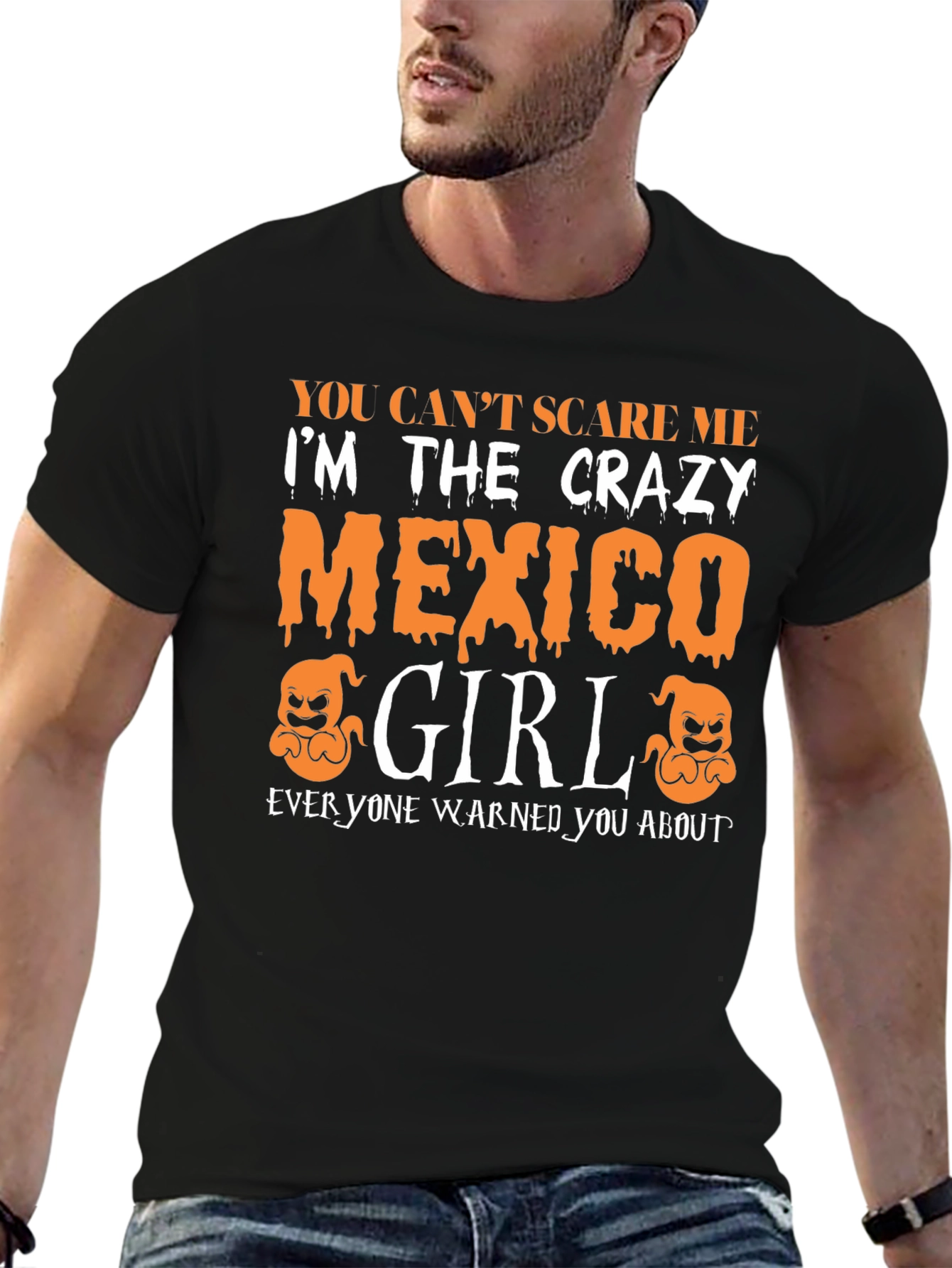 Crazy Mexico Girl Halloween T-Shirt