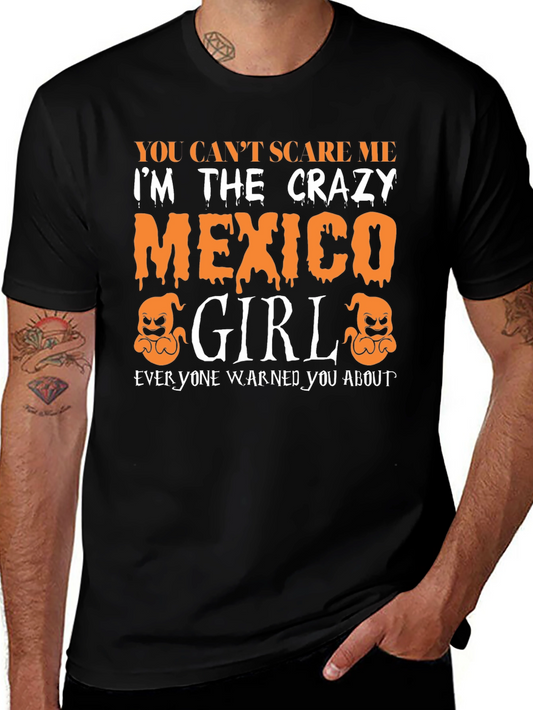 Crazy Mexico Girl Halloween T-Shirt