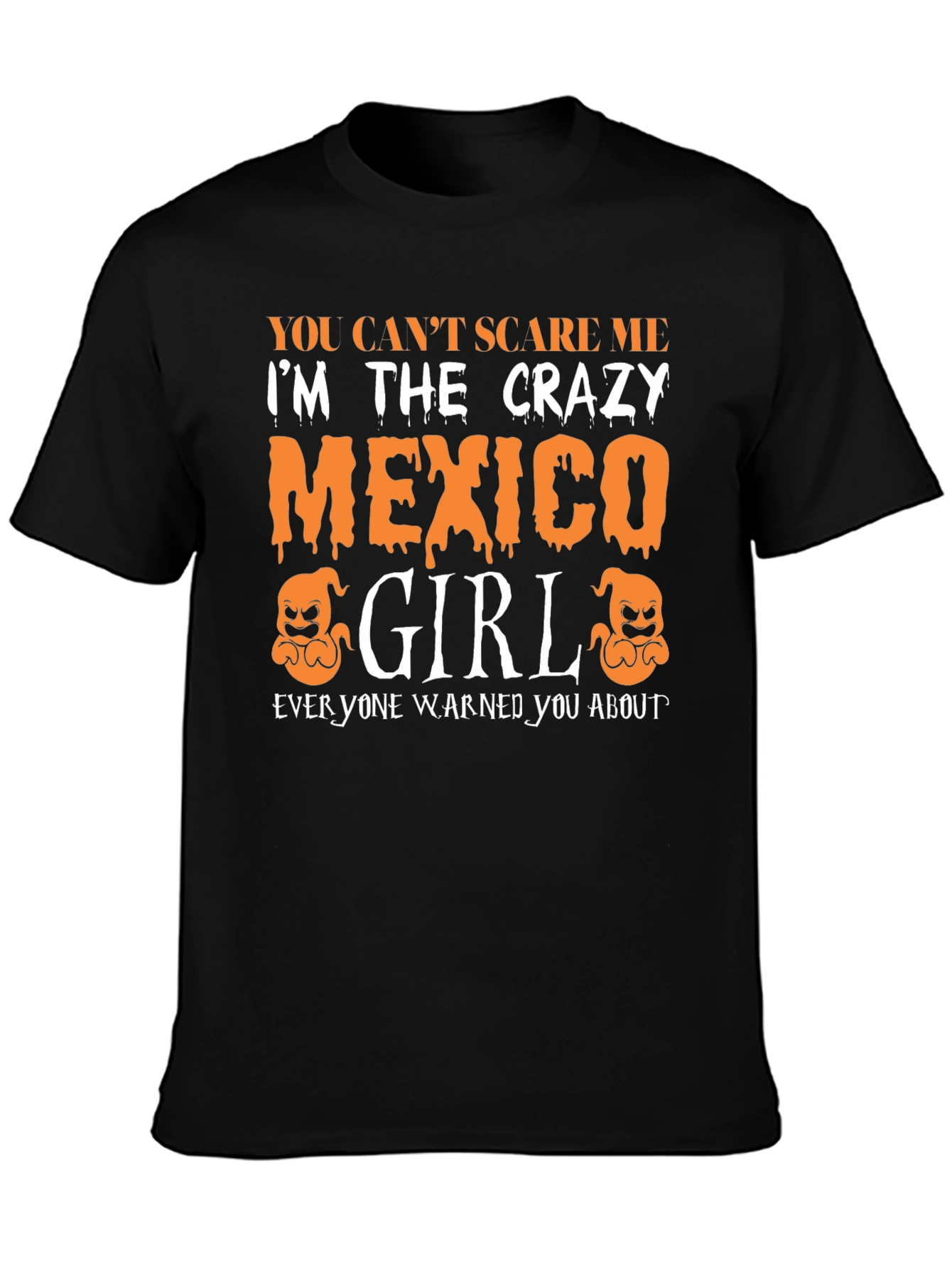 Crazy Mexico Girl Halloween T-Shirt