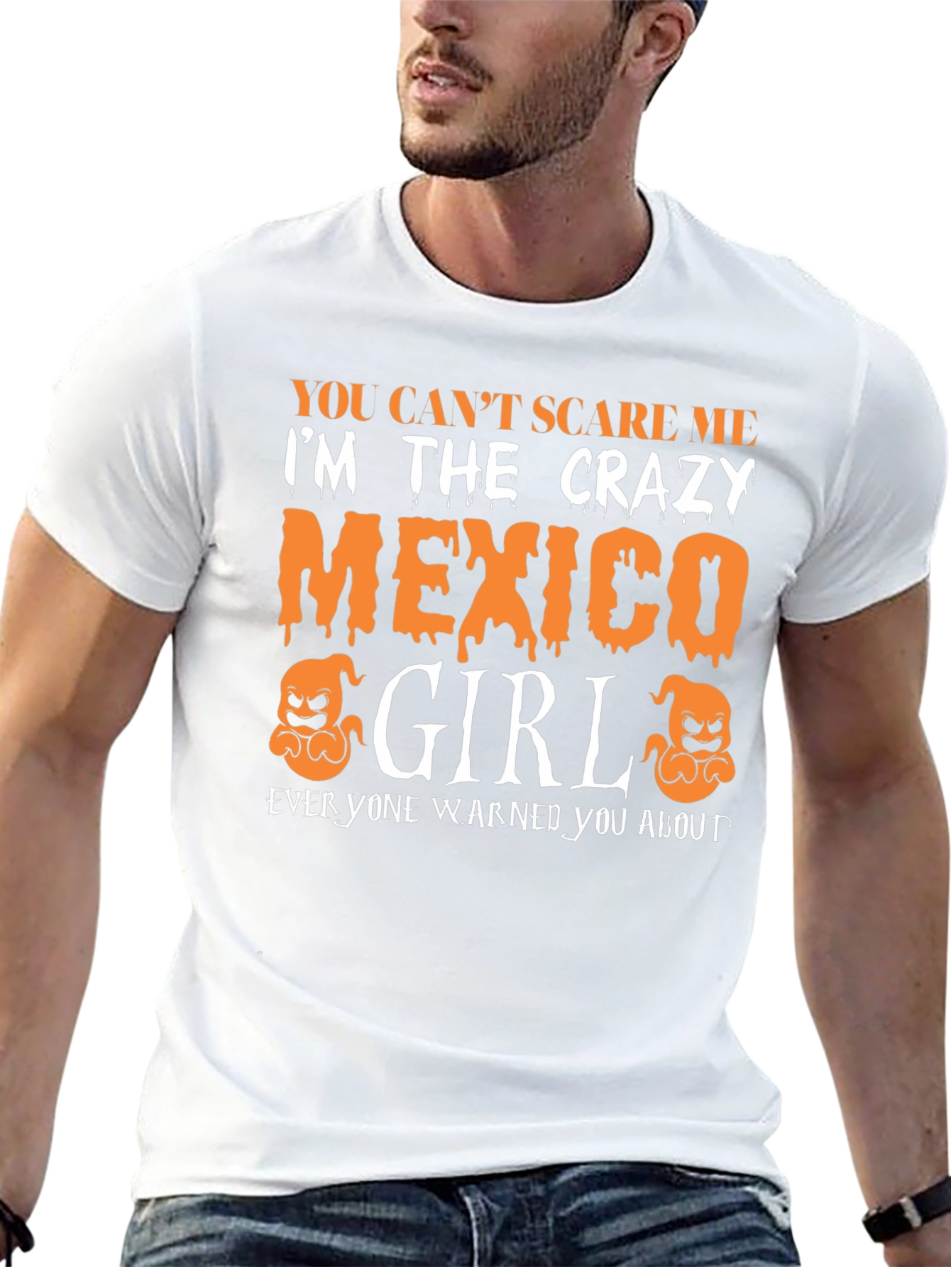 Crazy Mexico Girl Halloween T-Shirt