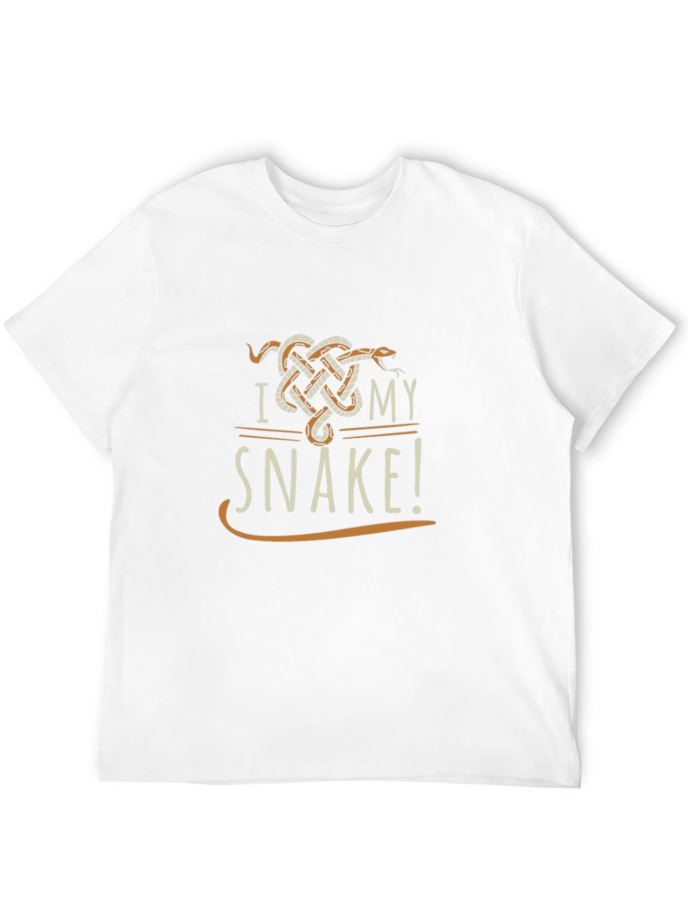 I Love My Snake T-Shirt - Unique Graphic Tee